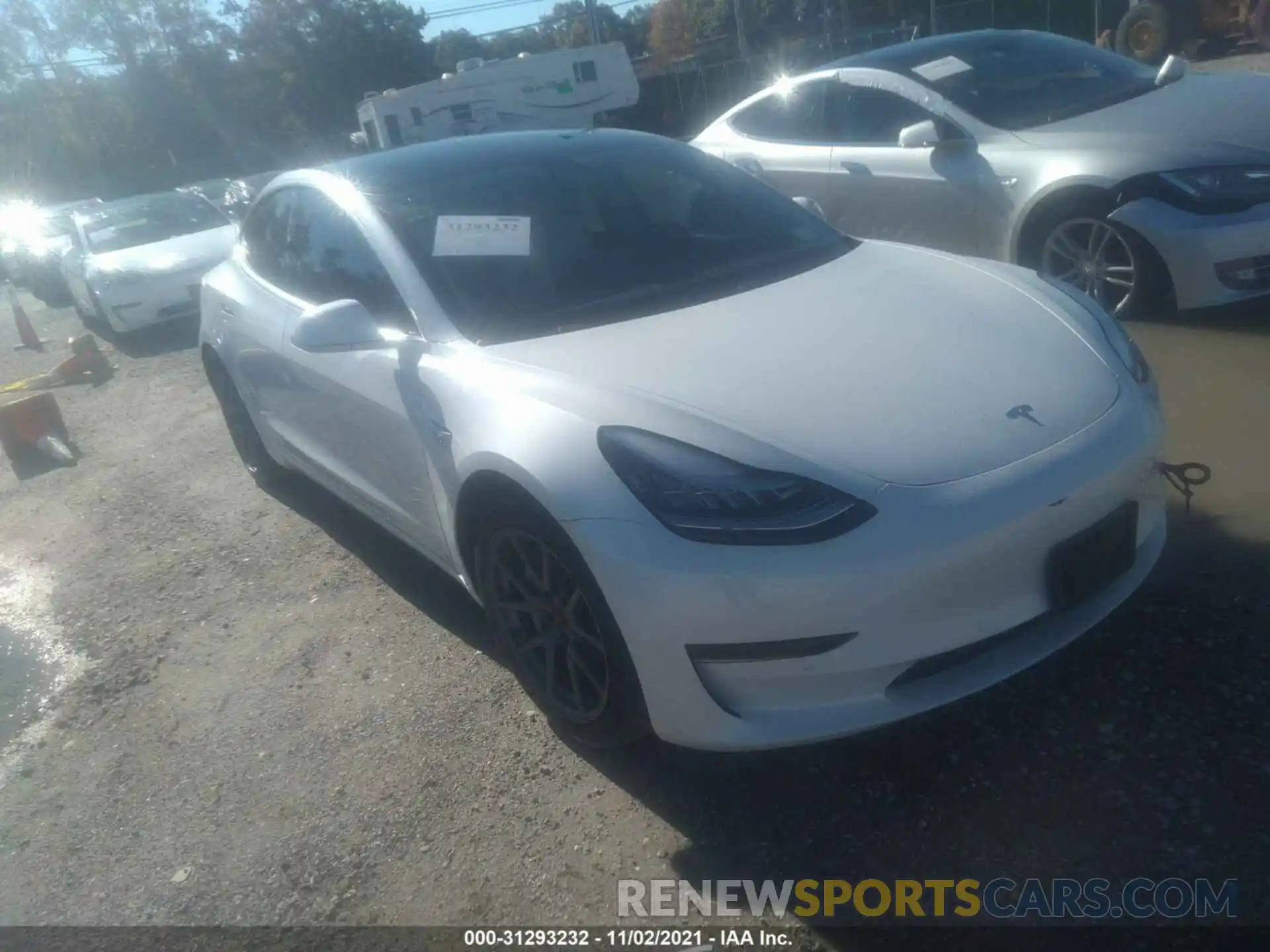 1 Photograph of a damaged car 5YJ3E1EBXLF639622 TESLA MODEL 3 2020