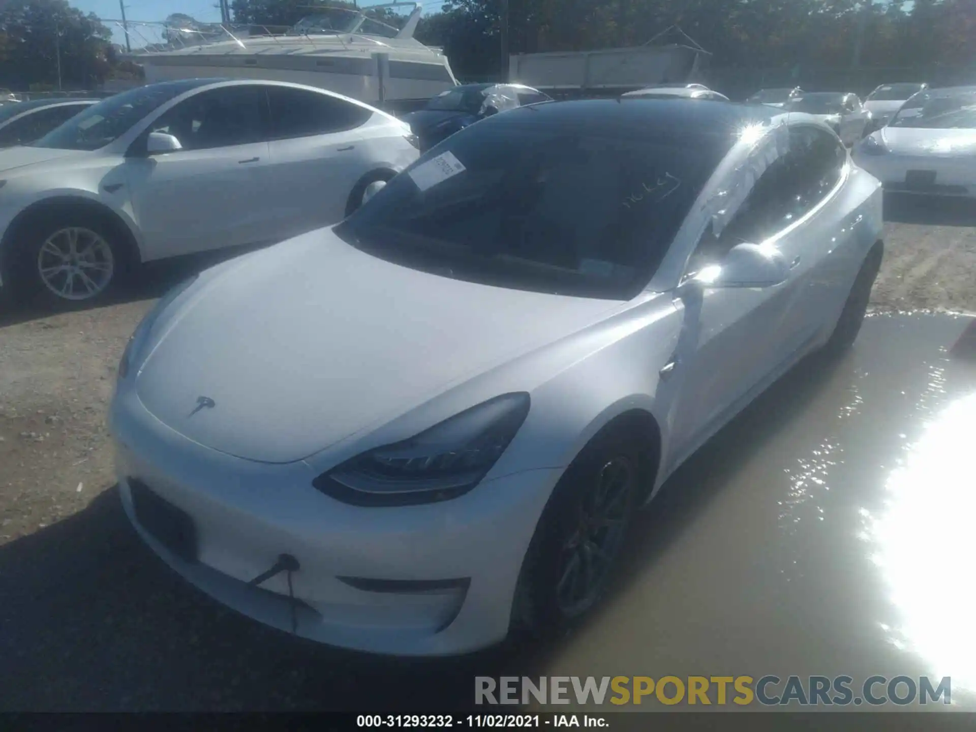 2 Photograph of a damaged car 5YJ3E1EBXLF639622 TESLA MODEL 3 2020