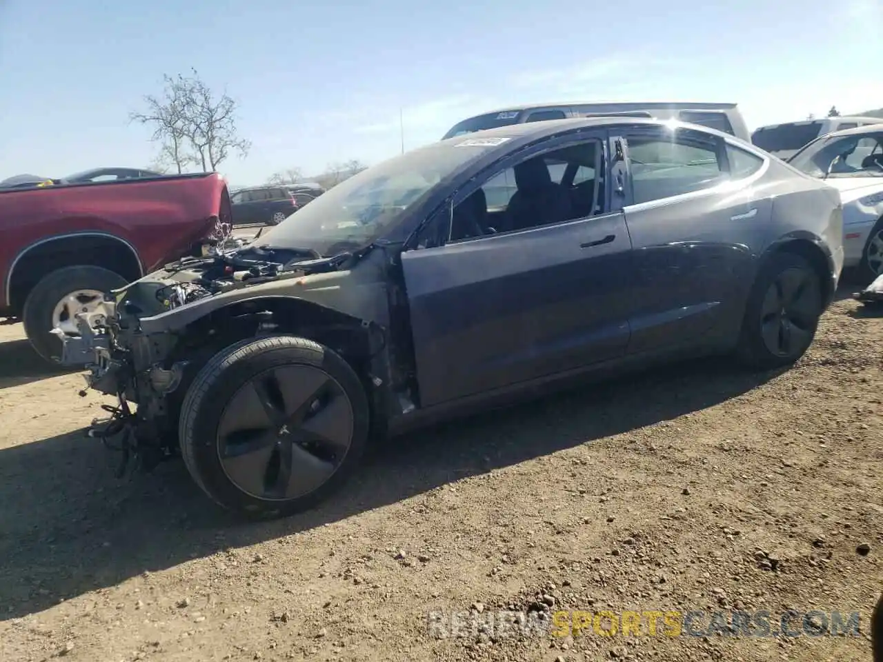 1 Фотография поврежденного автомобиля 5YJ3E1EBXLF646019 TESLA MODEL 3 2020