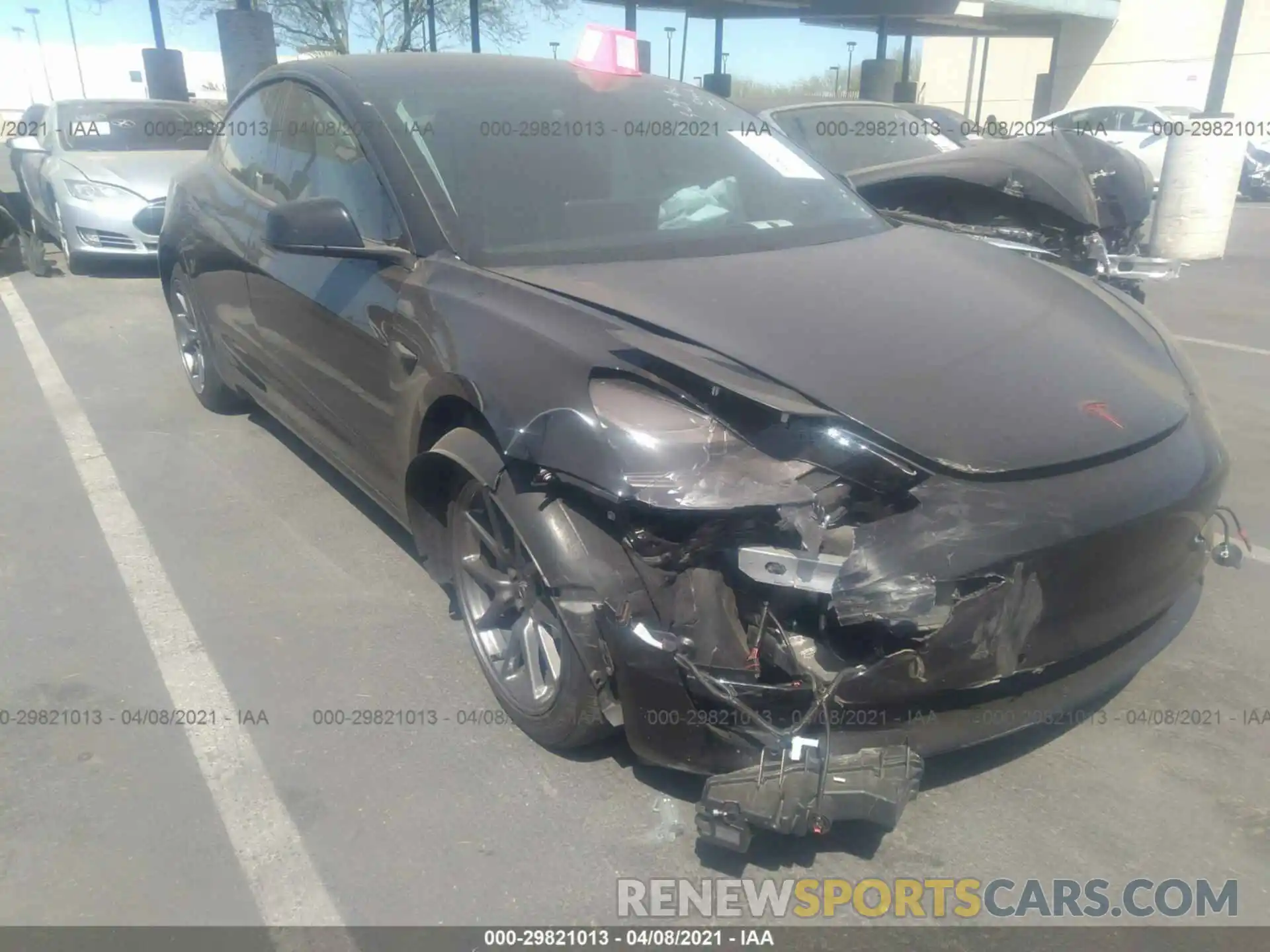 6 Photograph of a damaged car 5YJ3E1EBXLF647400 TESLA MODEL 3 2020