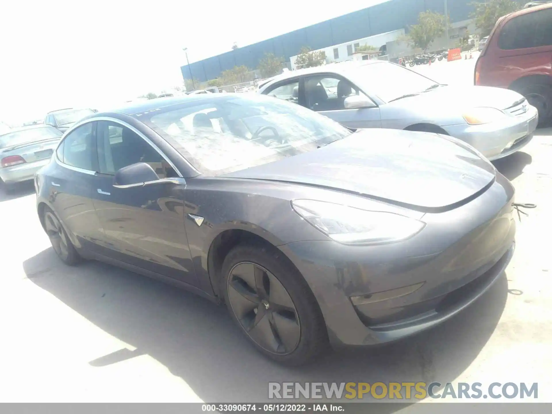 1 Photograph of a damaged car 5YJ3E1EBXLF647588 TESLA MODEL 3 2020