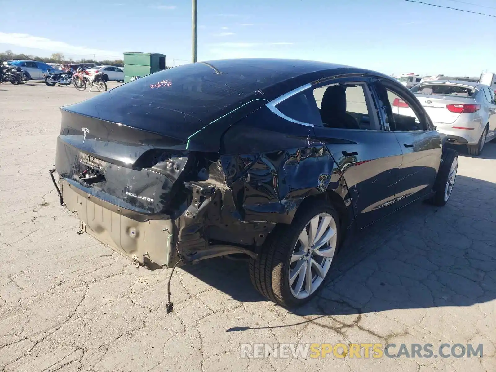 4 Photograph of a damaged car 5YJ3E1EBXLF647817 TESLA MODEL 3 2020