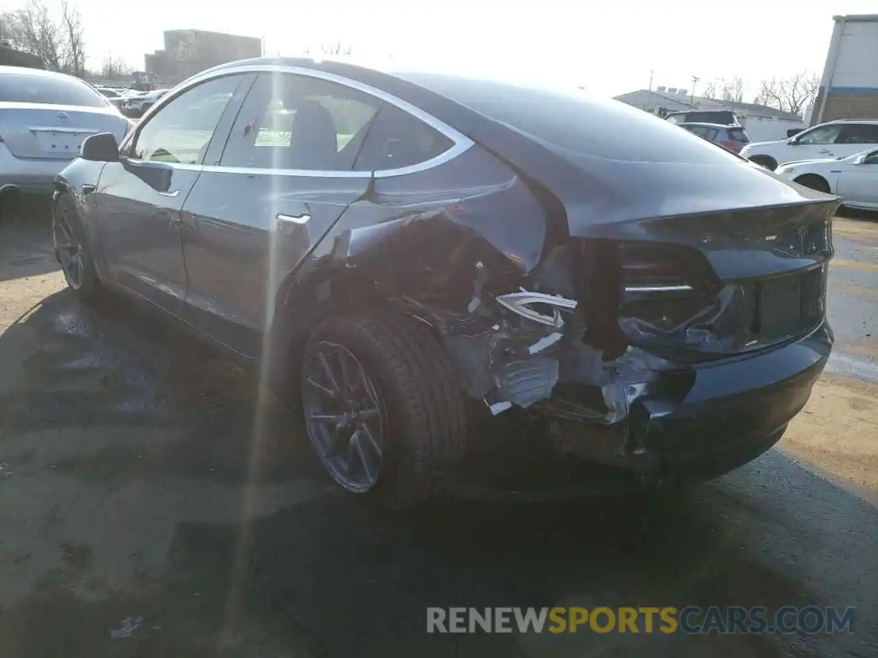 3 Photograph of a damaged car 5YJ3E1EBXLF649728 TESLA MODEL 3 2020