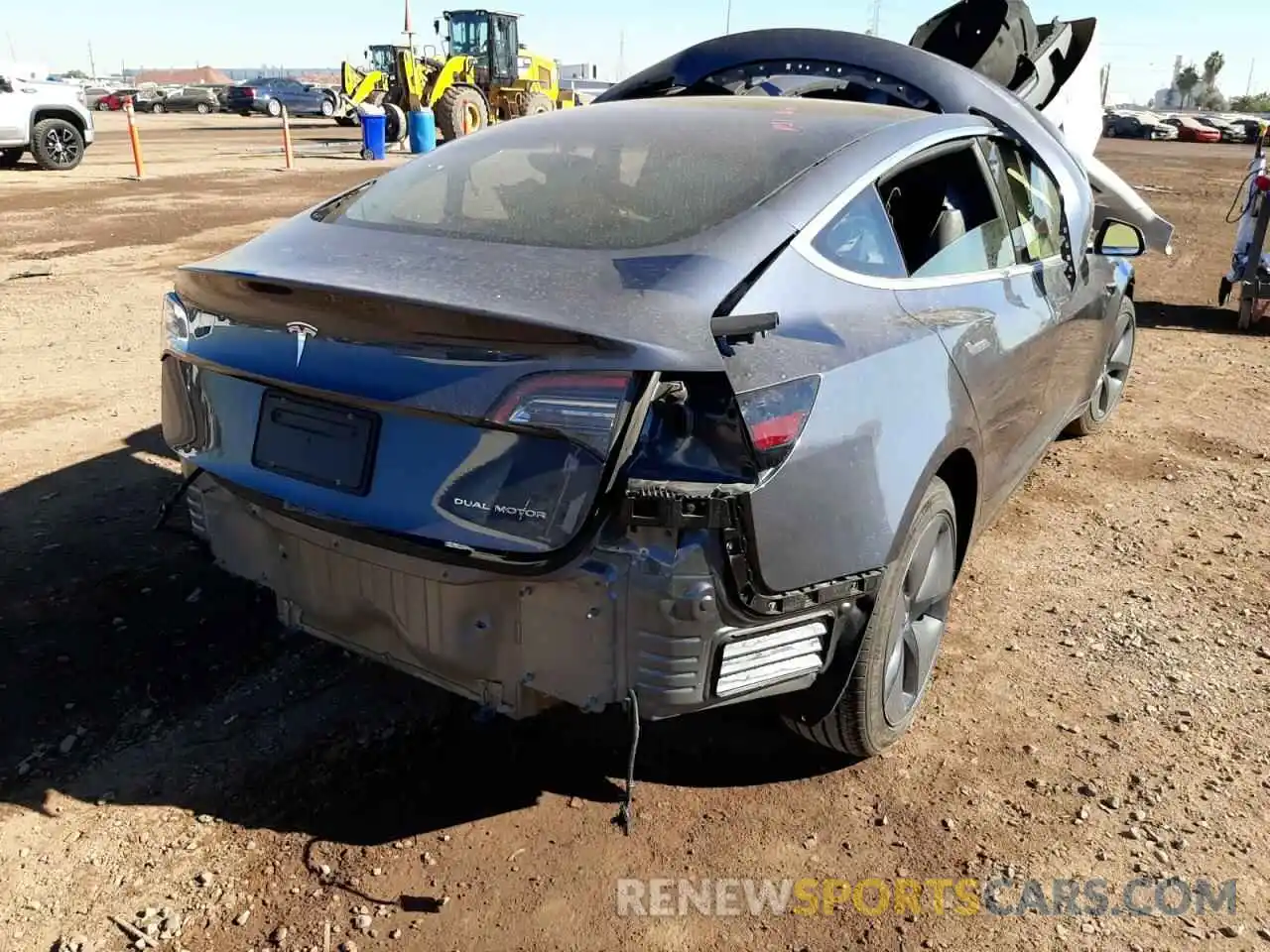 4 Photograph of a damaged car 5YJ3E1EBXLF663290 TESLA MODEL 3 2020