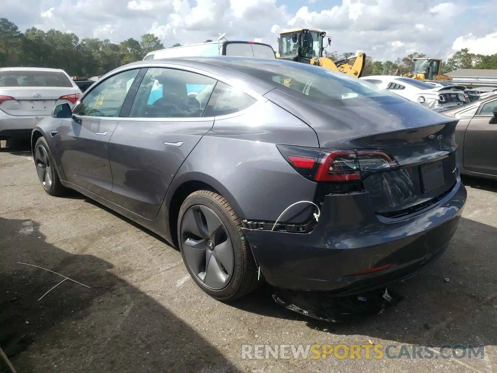 3 Photograph of a damaged car 5YJ3E1EBXLF663628 TESLA MODEL 3 2020