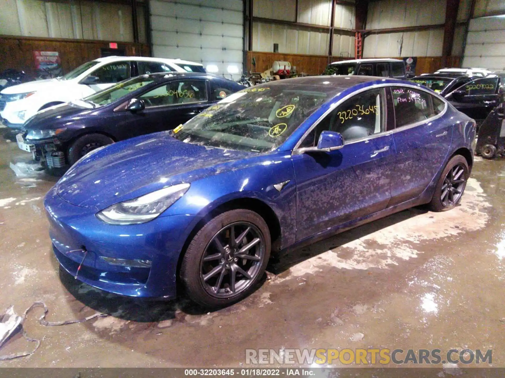 2 Photograph of a damaged car 5YJ3E1EBXLF664553 TESLA MODEL 3 2020