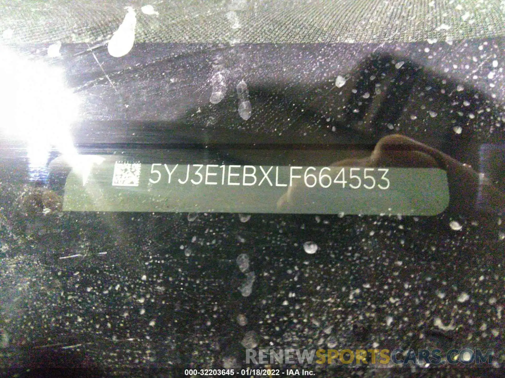 9 Photograph of a damaged car 5YJ3E1EBXLF664553 TESLA MODEL 3 2020