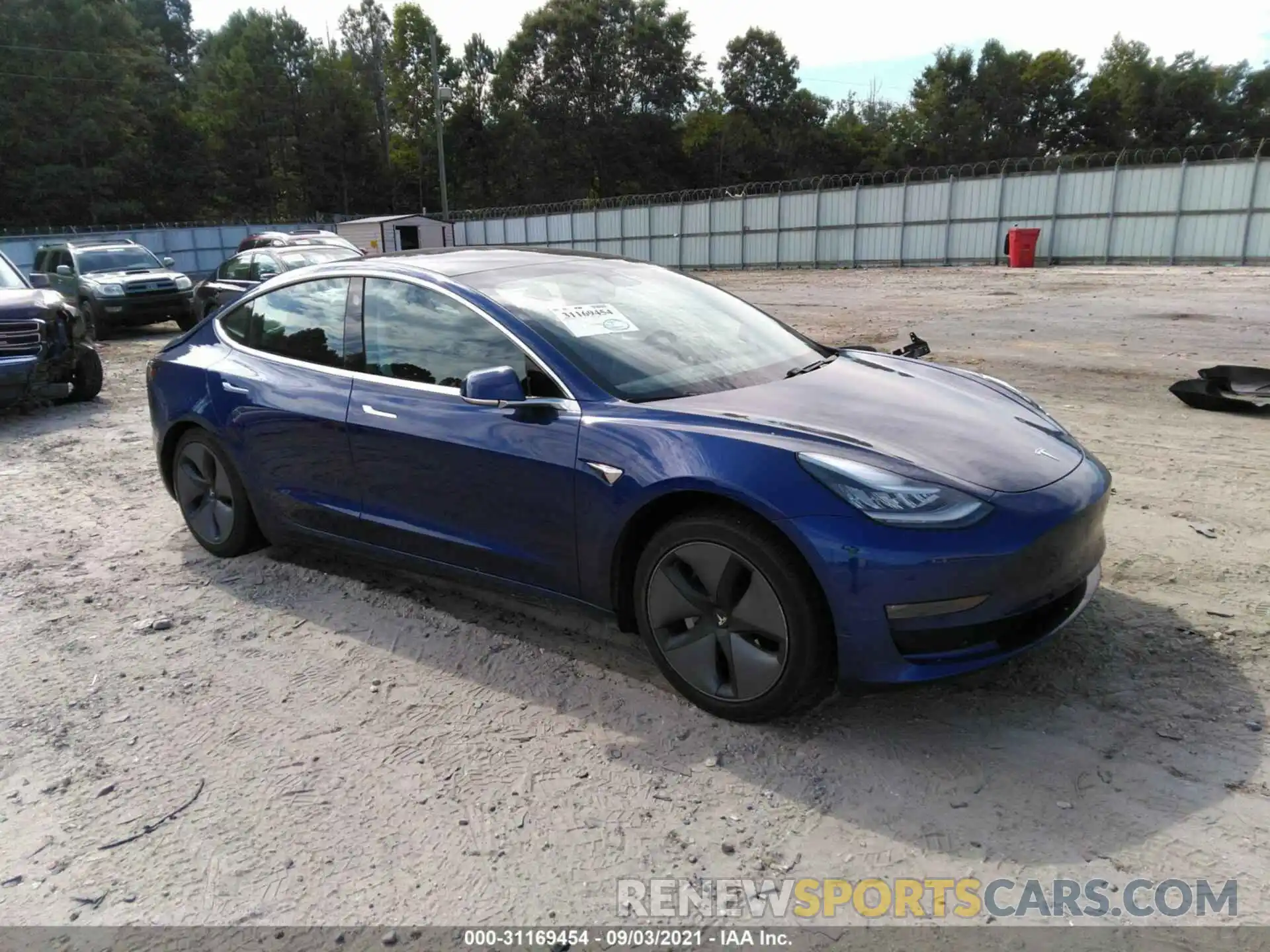 1 Photograph of a damaged car 5YJ3E1EBXLF664634 TESLA MODEL 3 2020