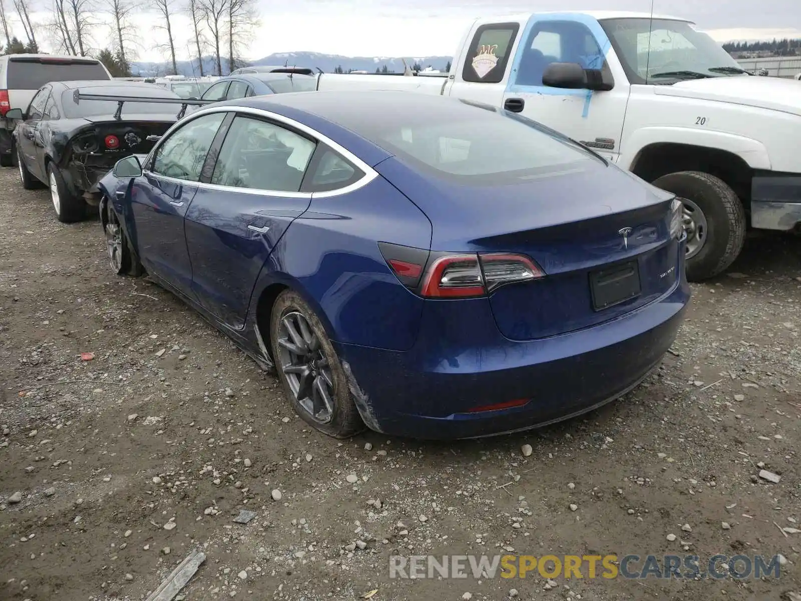 3 Photograph of a damaged car 5YJ3E1EBXLF664696 TESLA MODEL 3 2020