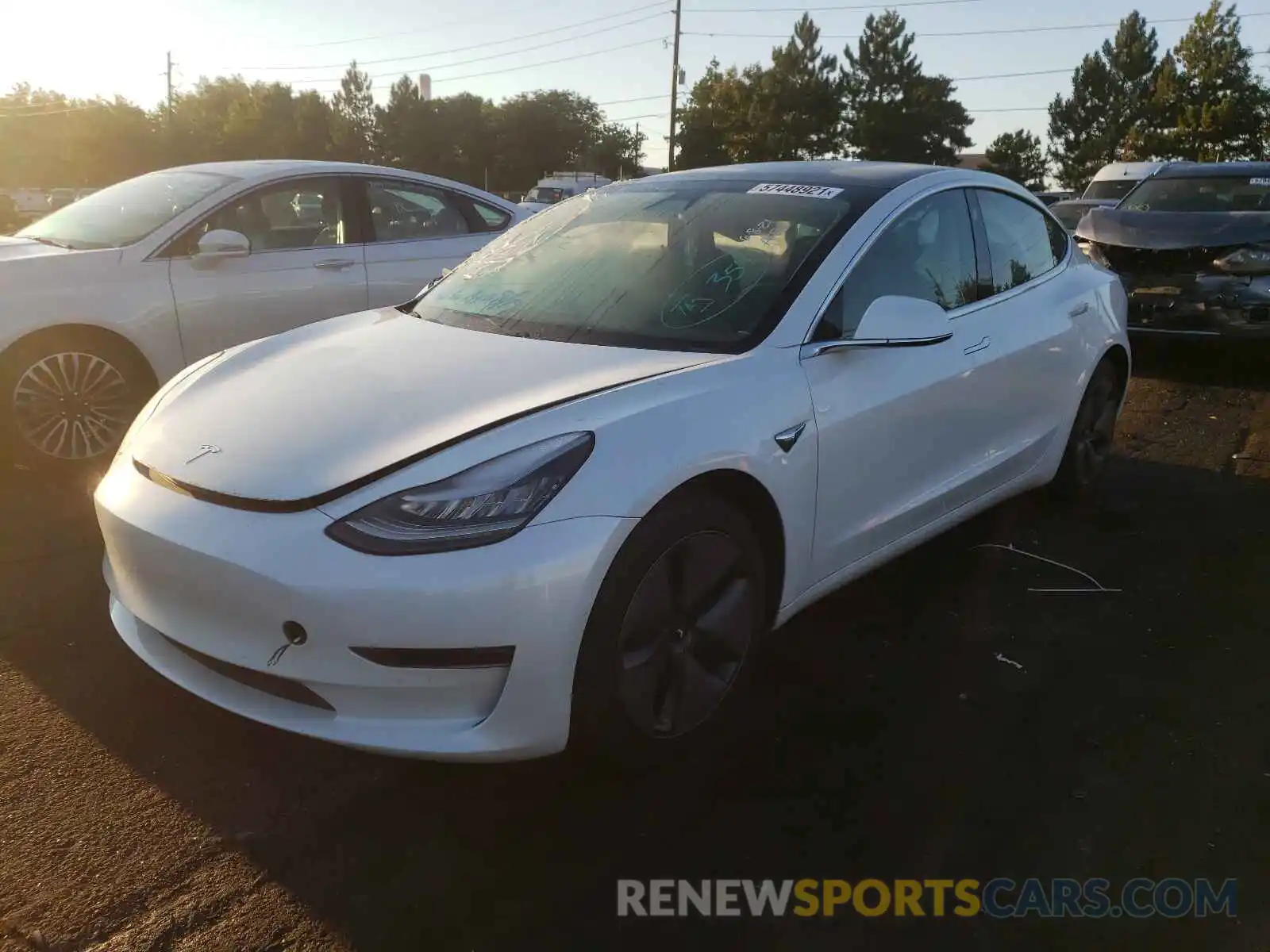 2 Фотография поврежденного автомобиля 5YJ3E1EBXLF665346 TESLA MODEL 3 2020