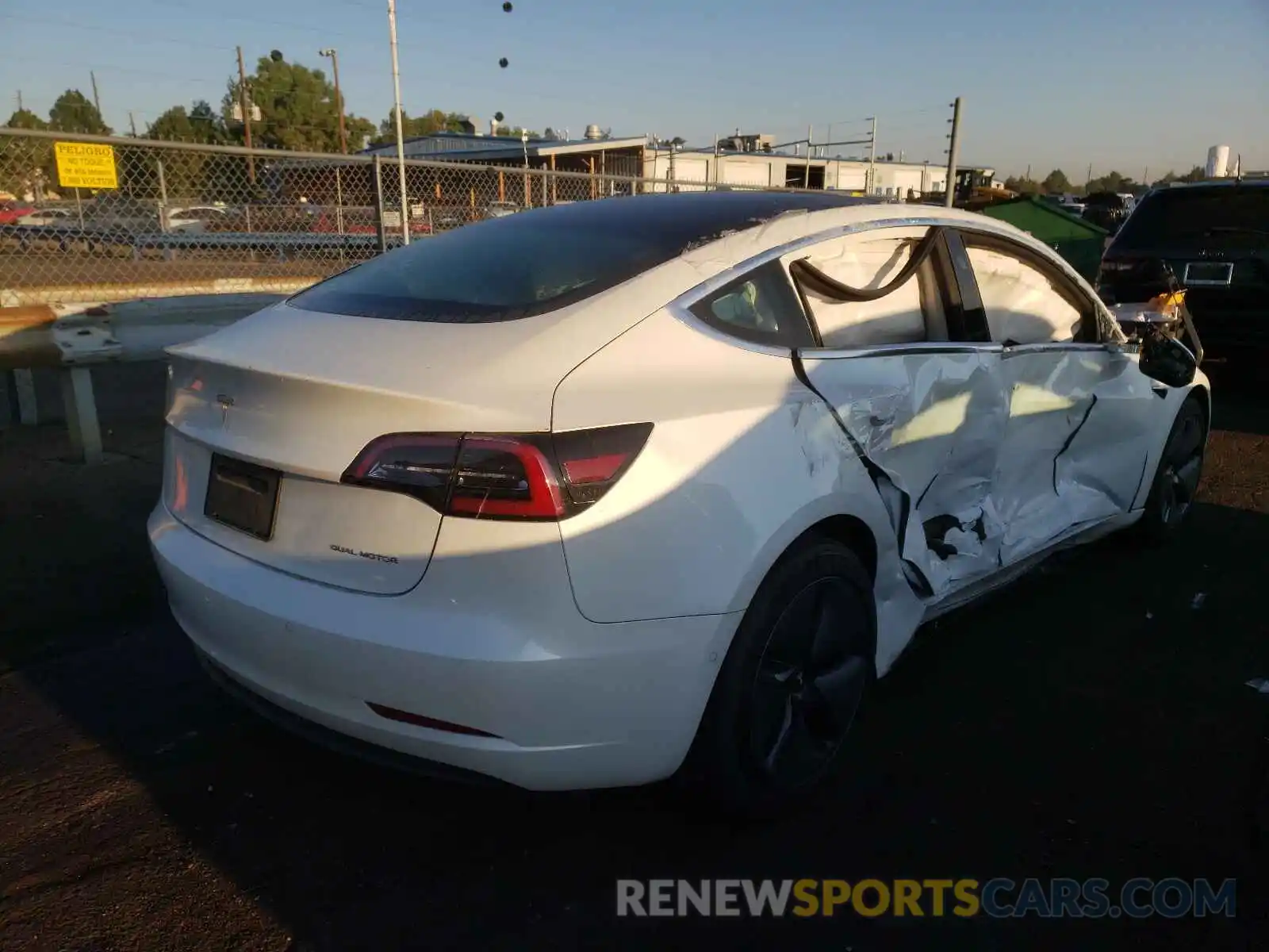 4 Photograph of a damaged car 5YJ3E1EBXLF665346 TESLA MODEL 3 2020