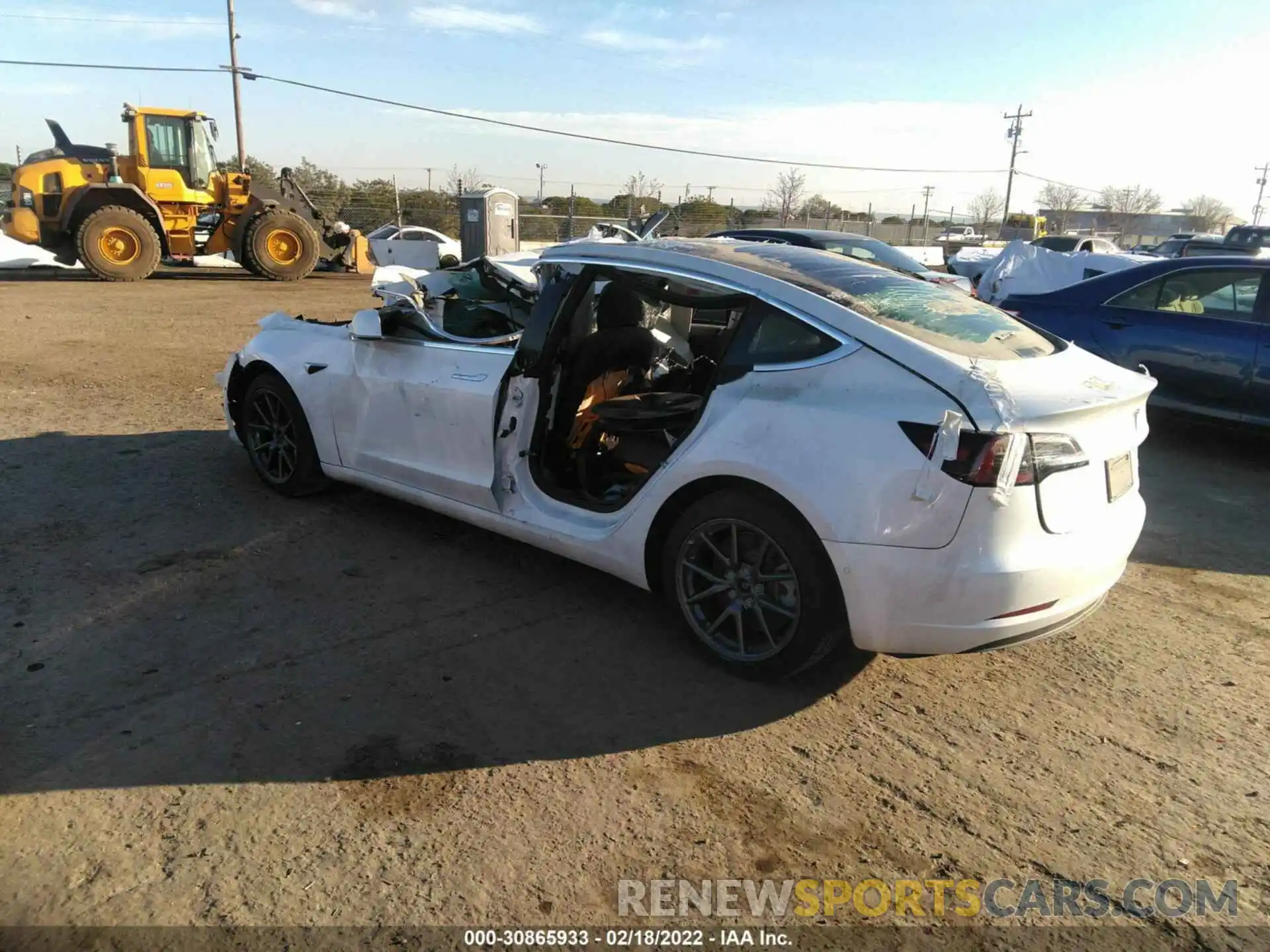 3 Photograph of a damaged car 5YJ3E1EBXLF665699 TESLA MODEL 3 2020