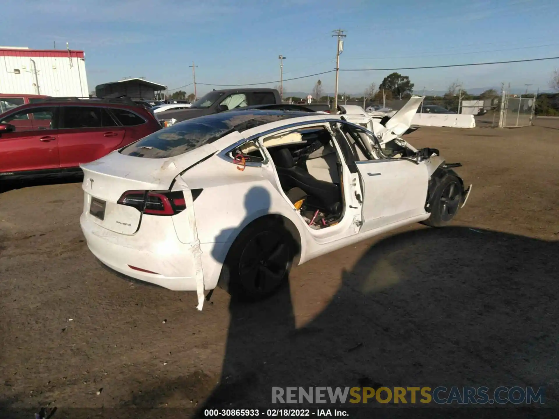 4 Photograph of a damaged car 5YJ3E1EBXLF665699 TESLA MODEL 3 2020