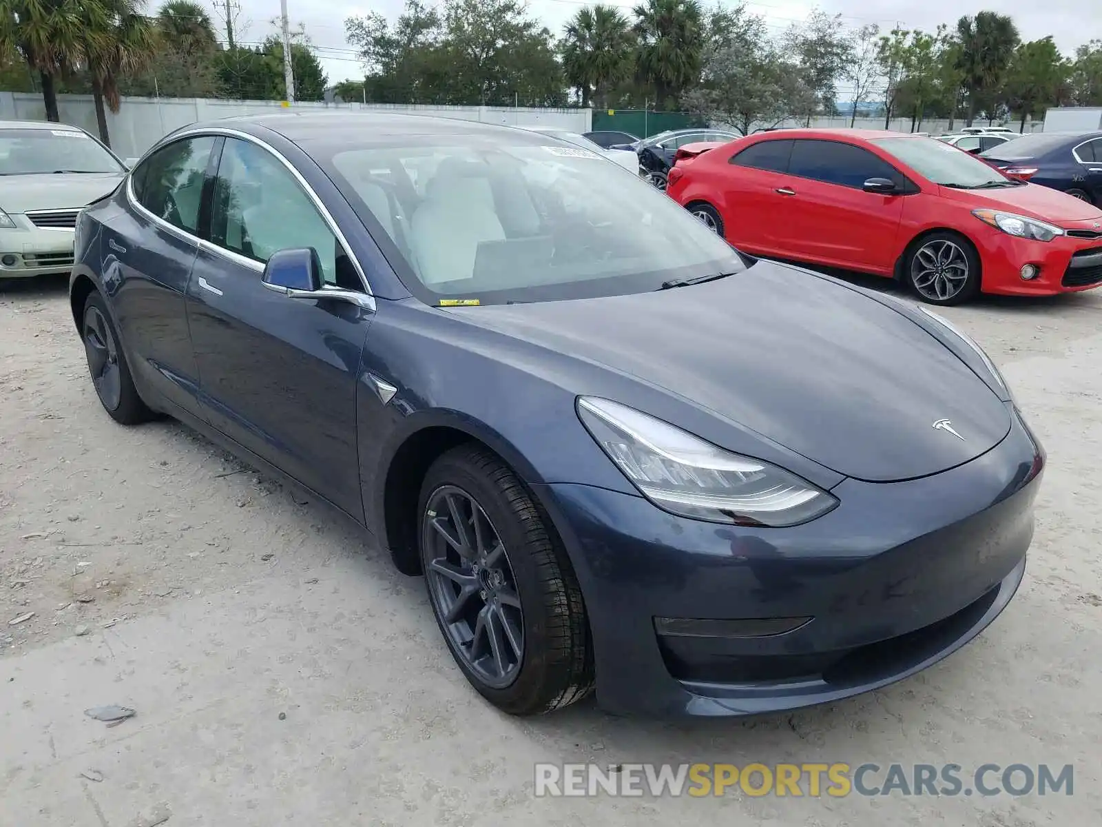 1 Photograph of a damaged car 5YJ3E1EBXLF667985 TESLA MODEL 3 2020