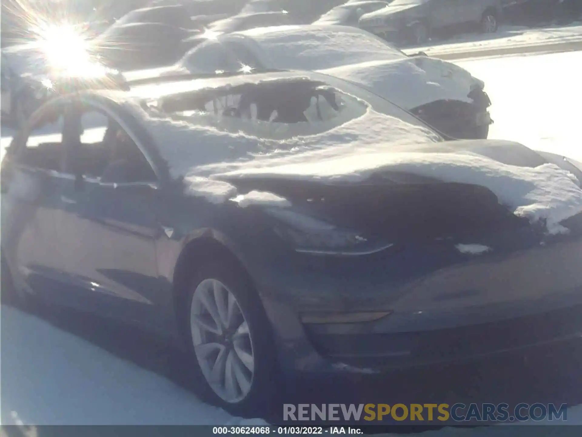 1 Photograph of a damaged car 5YJ3E1EBXLF668814 TESLA MODEL 3 2020