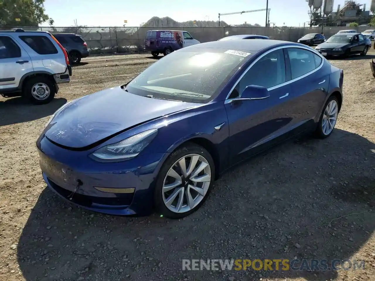 2 Photograph of a damaged car 5YJ3E1EBXLF712147 TESLA MODEL 3 2020