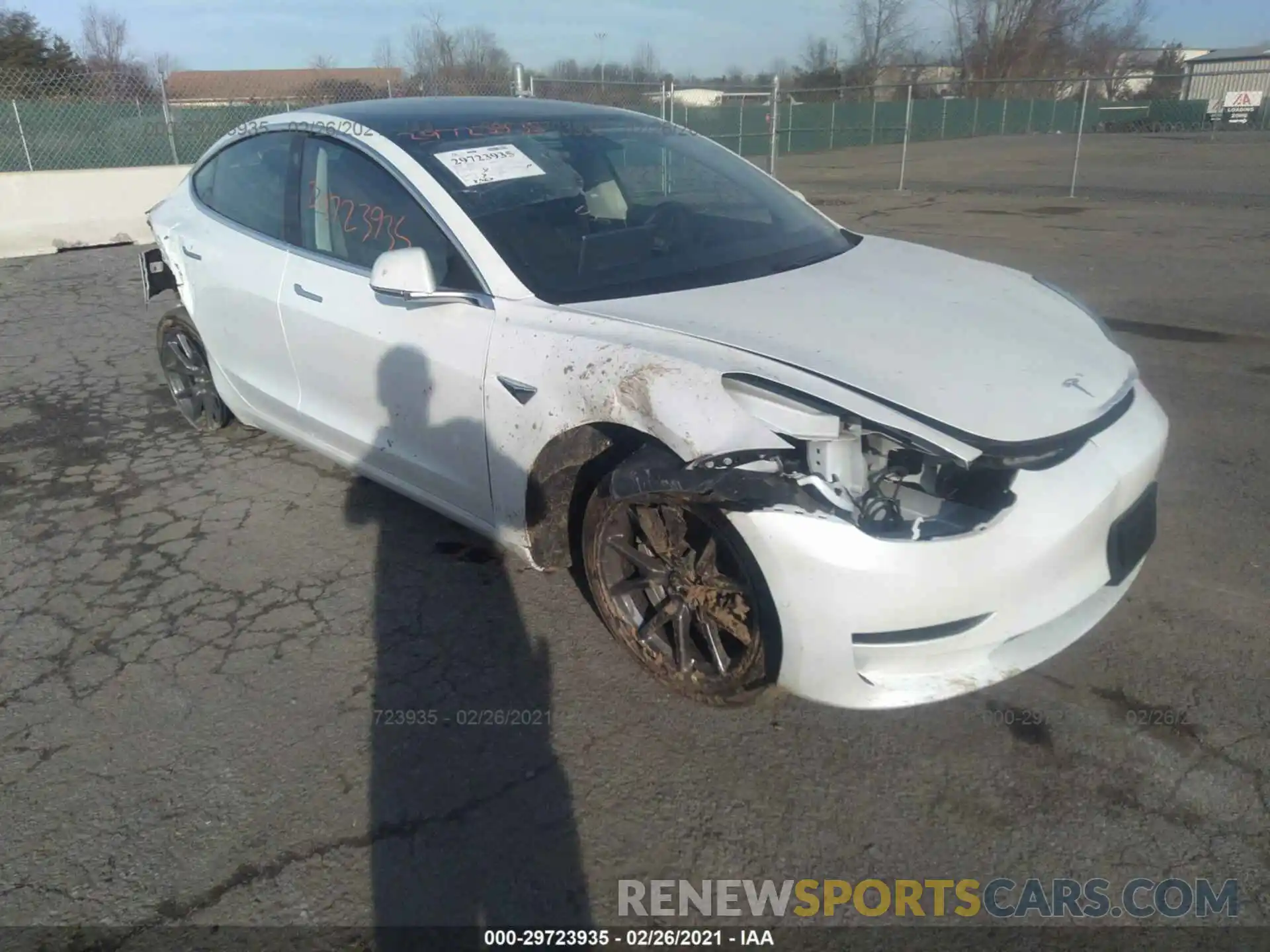 1 Photograph of a damaged car 5YJ3E1EBXLF735329 TESLA MODEL 3 2020
