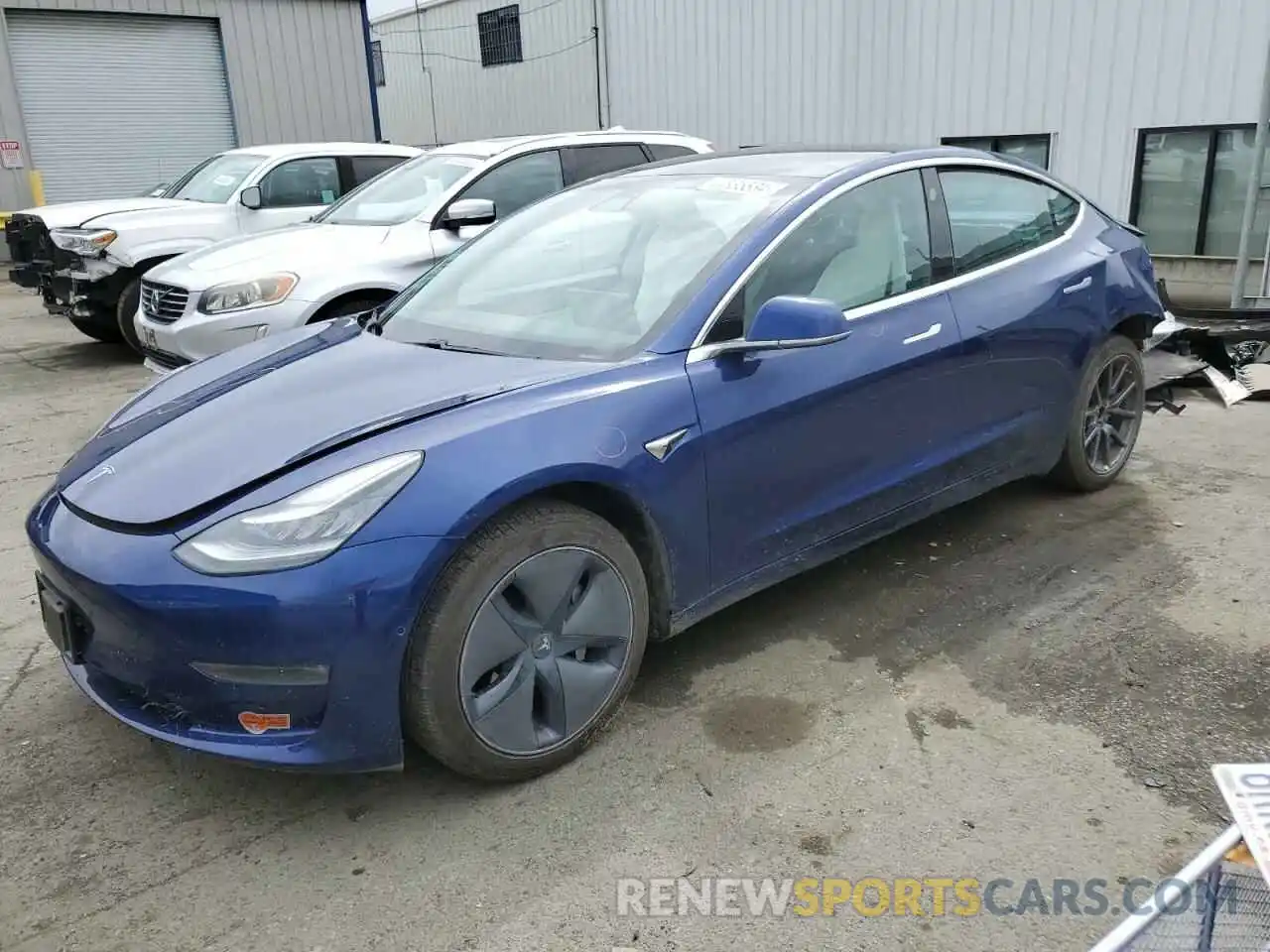 1 Photograph of a damaged car 5YJ3E1EBXLF742202 TESLA MODEL 3 2020