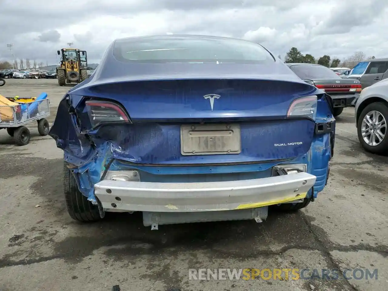 6 Photograph of a damaged car 5YJ3E1EBXLF742202 TESLA MODEL 3 2020