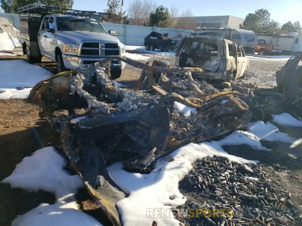 2 Photograph of a damaged car 5YJ3E1EBXLF744371 TESLA MODEL 3 2020