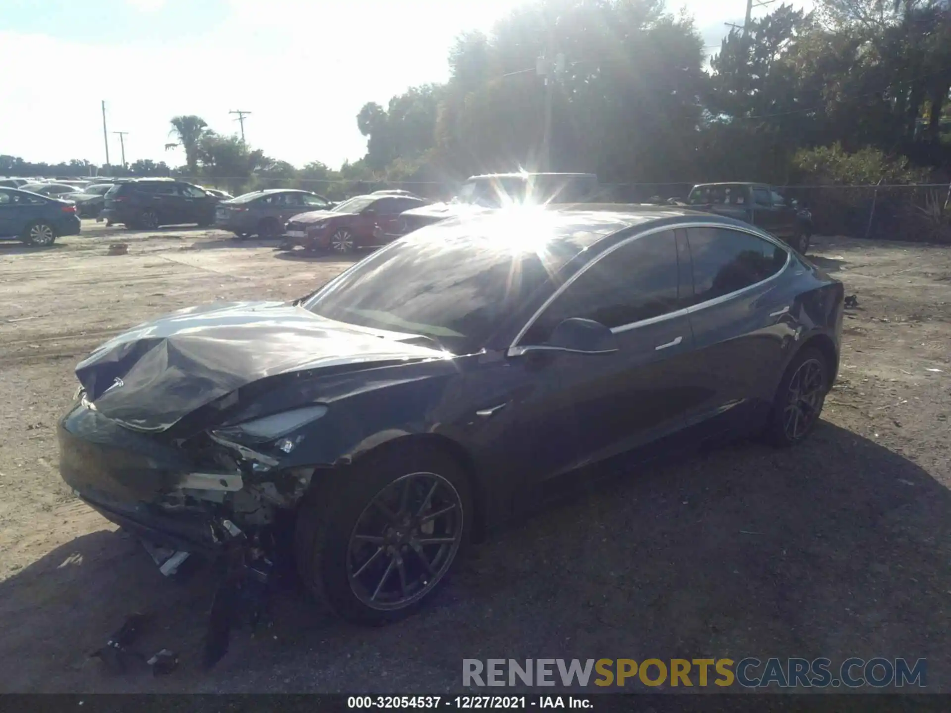 2 Photograph of a damaged car 5YJ3E1EBXLF774857 TESLA MODEL 3 2020