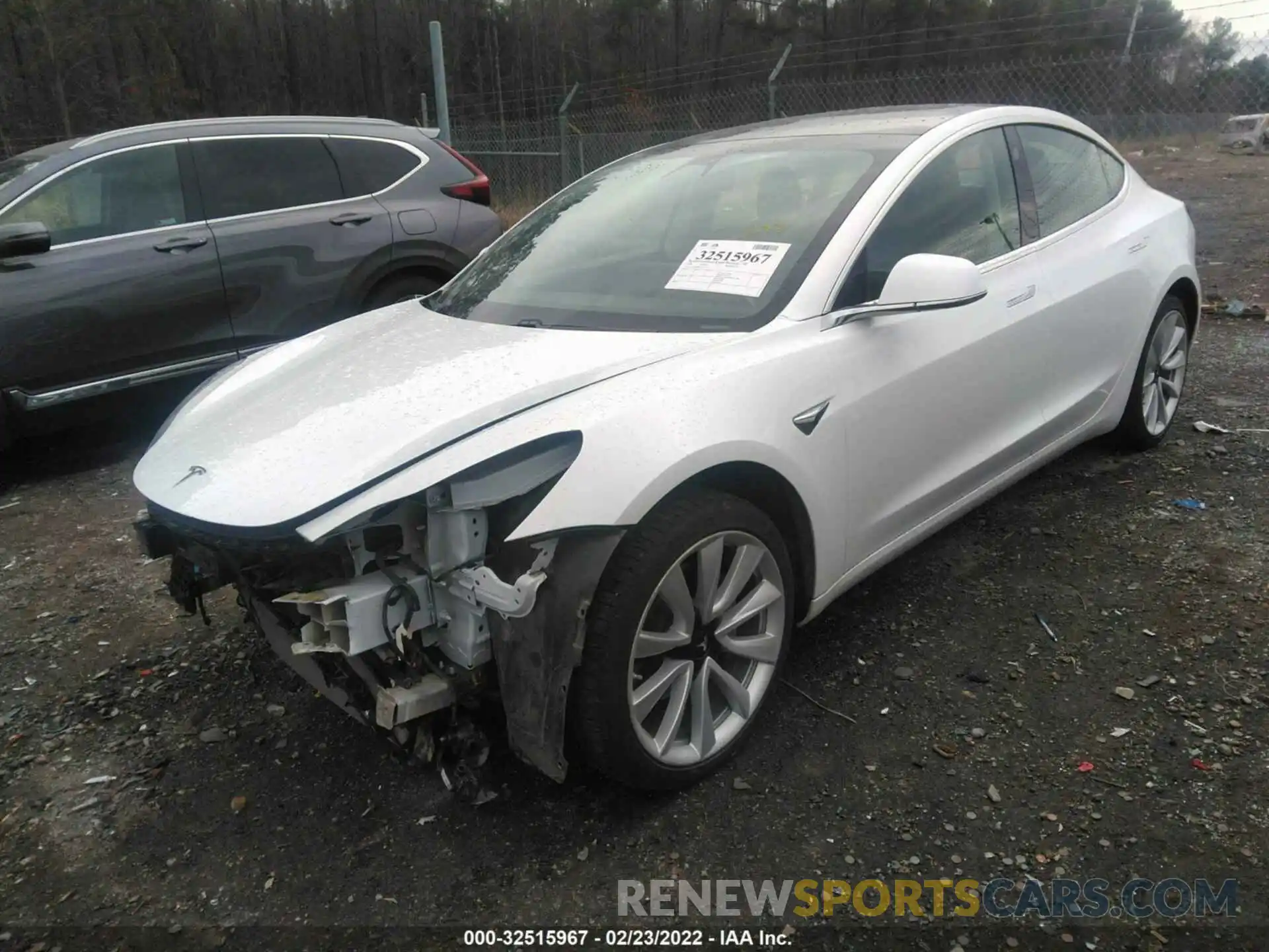 2 Photograph of a damaged car 5YJ3E1EBXLF783137 TESLA MODEL 3 2020