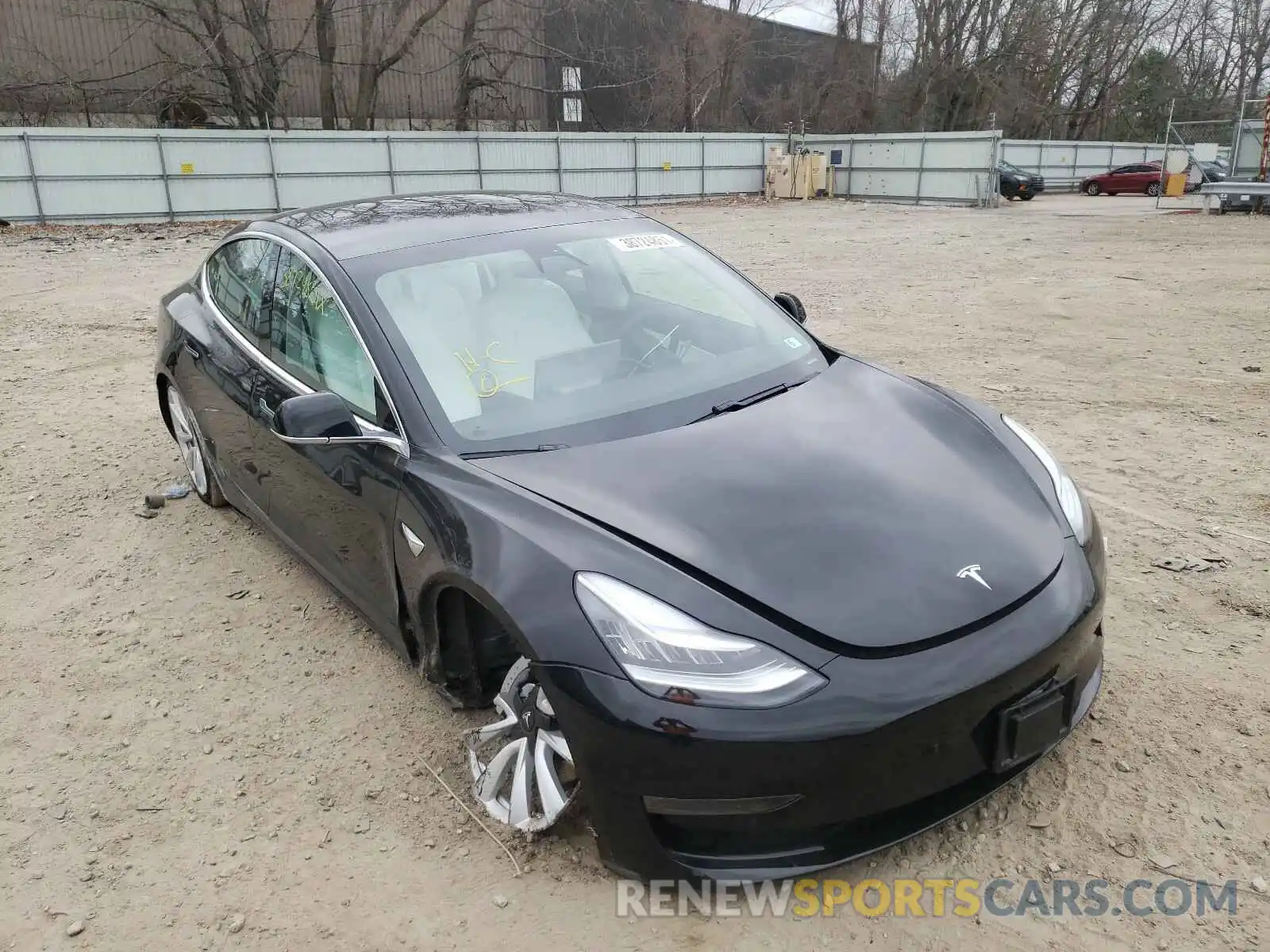 1 Photograph of a damaged car 5YJ3E1EBXLF783302 TESLA MODEL 3 2020