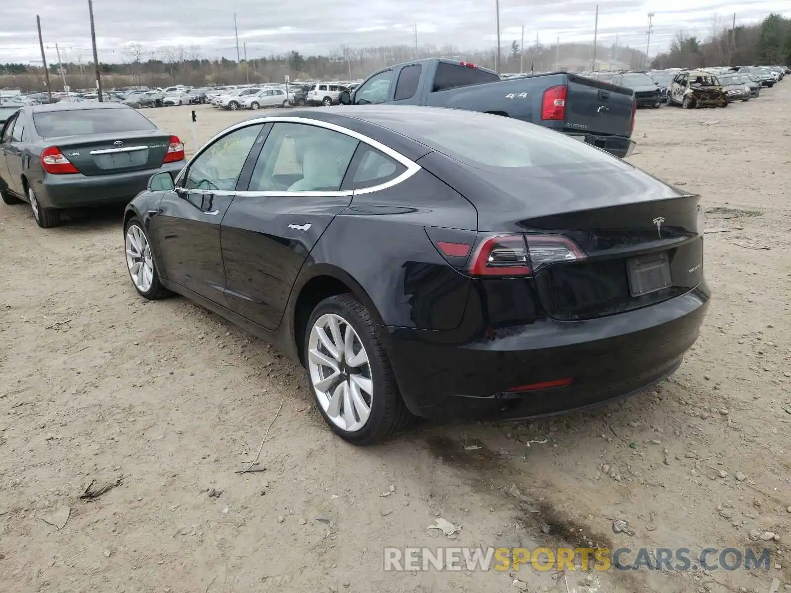 3 Фотография поврежденного автомобиля 5YJ3E1EBXLF783302 TESLA MODEL 3 2020