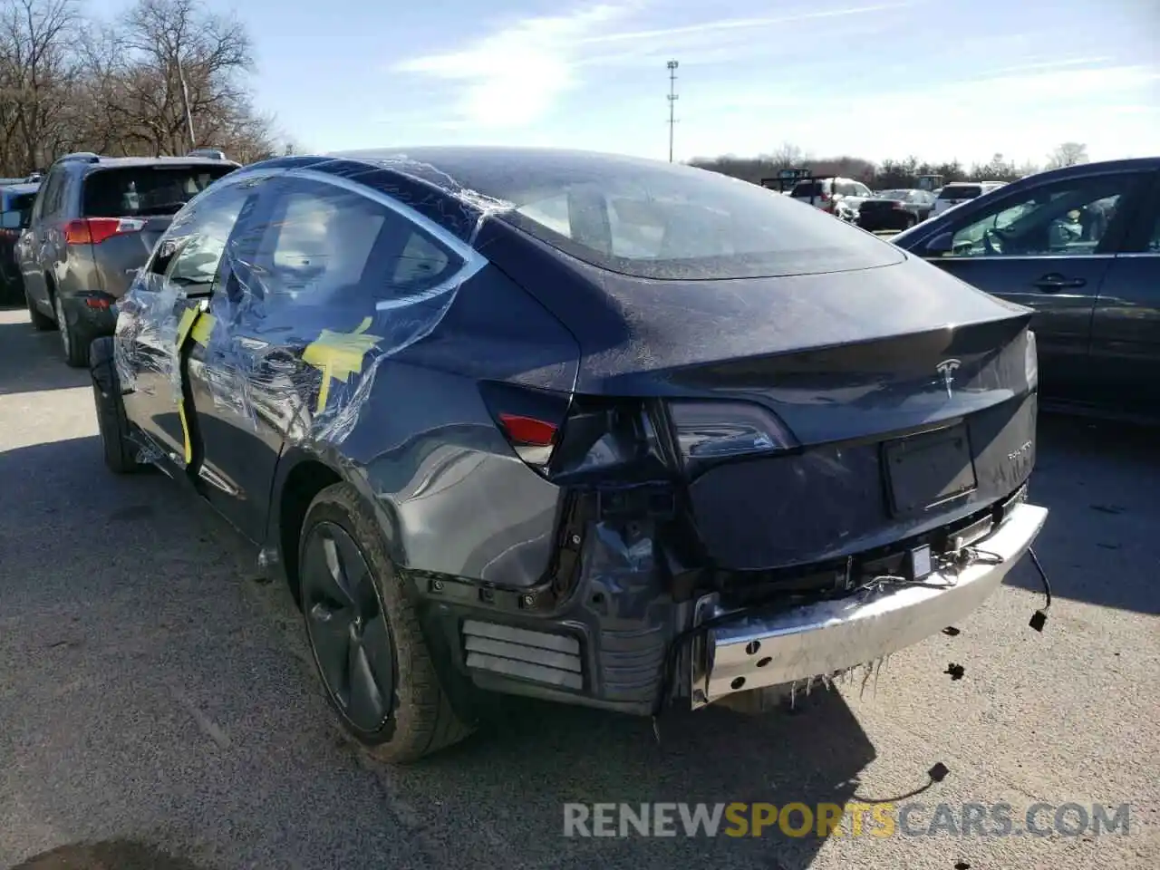 3 Photograph of a damaged car 5YJ3E1EBXLF787690 TESLA MODEL 3 2020