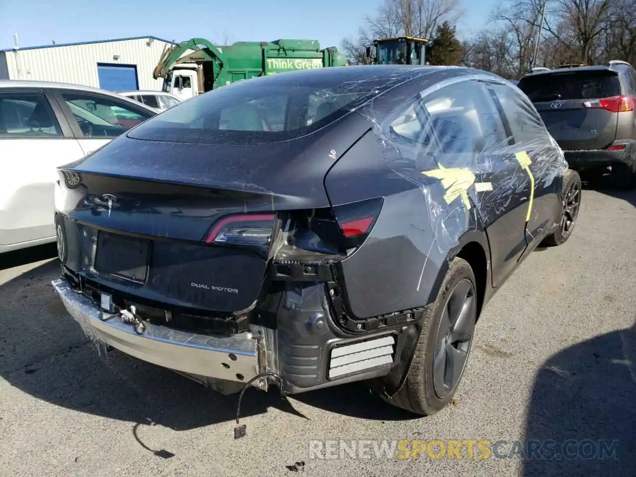 4 Photograph of a damaged car 5YJ3E1EBXLF787690 TESLA MODEL 3 2020