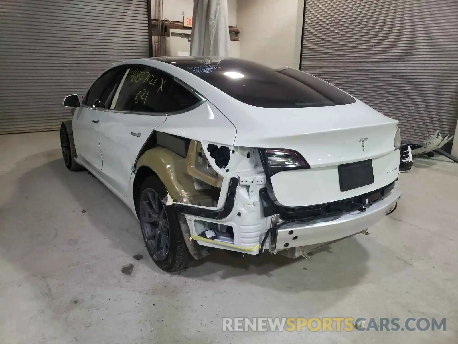 3 Photograph of a damaged car 5YJ3E1EBXLF787852 TESLA MODEL 3 2020