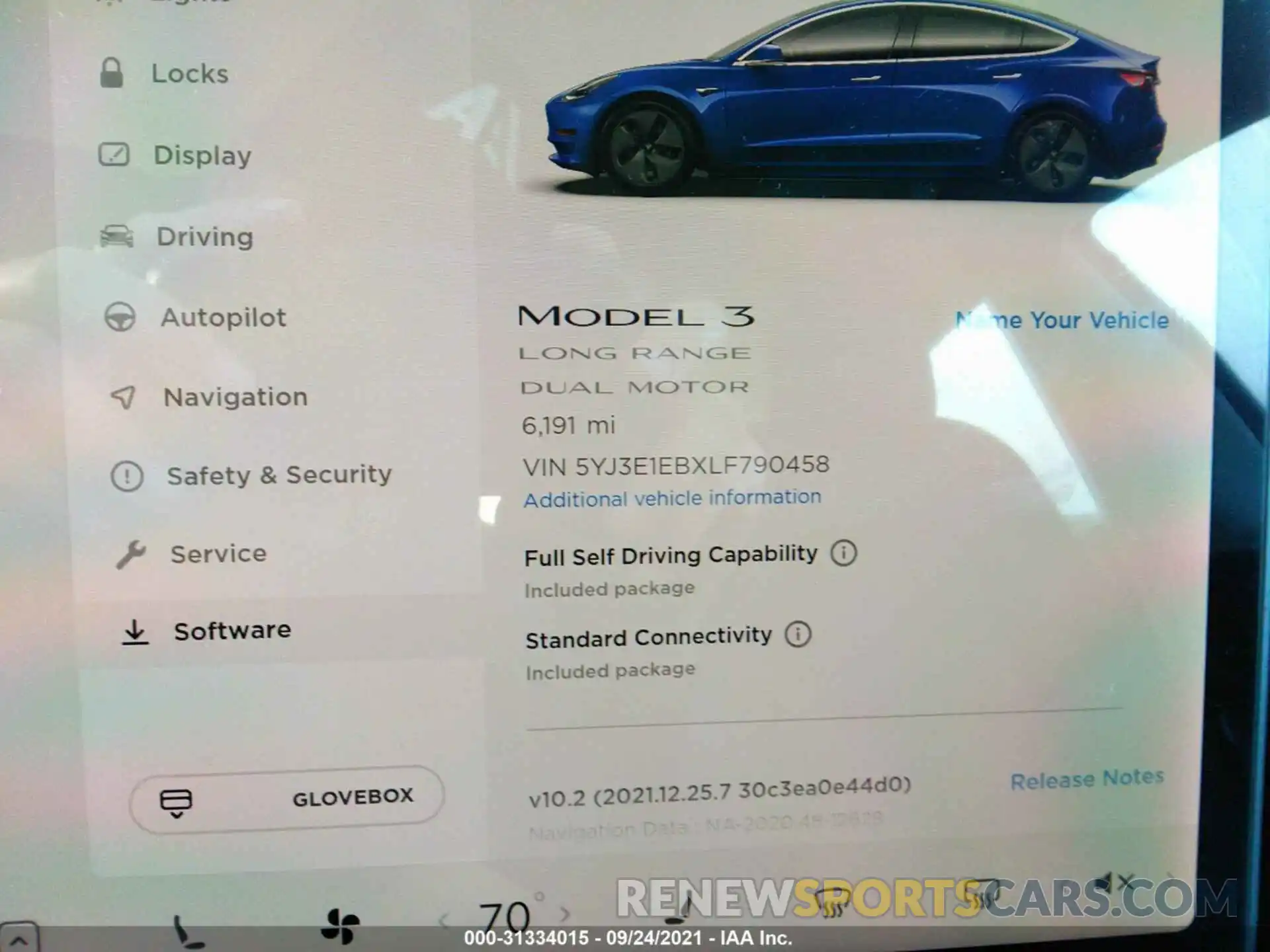 7 Photograph of a damaged car 5YJ3E1EBXLF790458 TESLA MODEL 3 2020