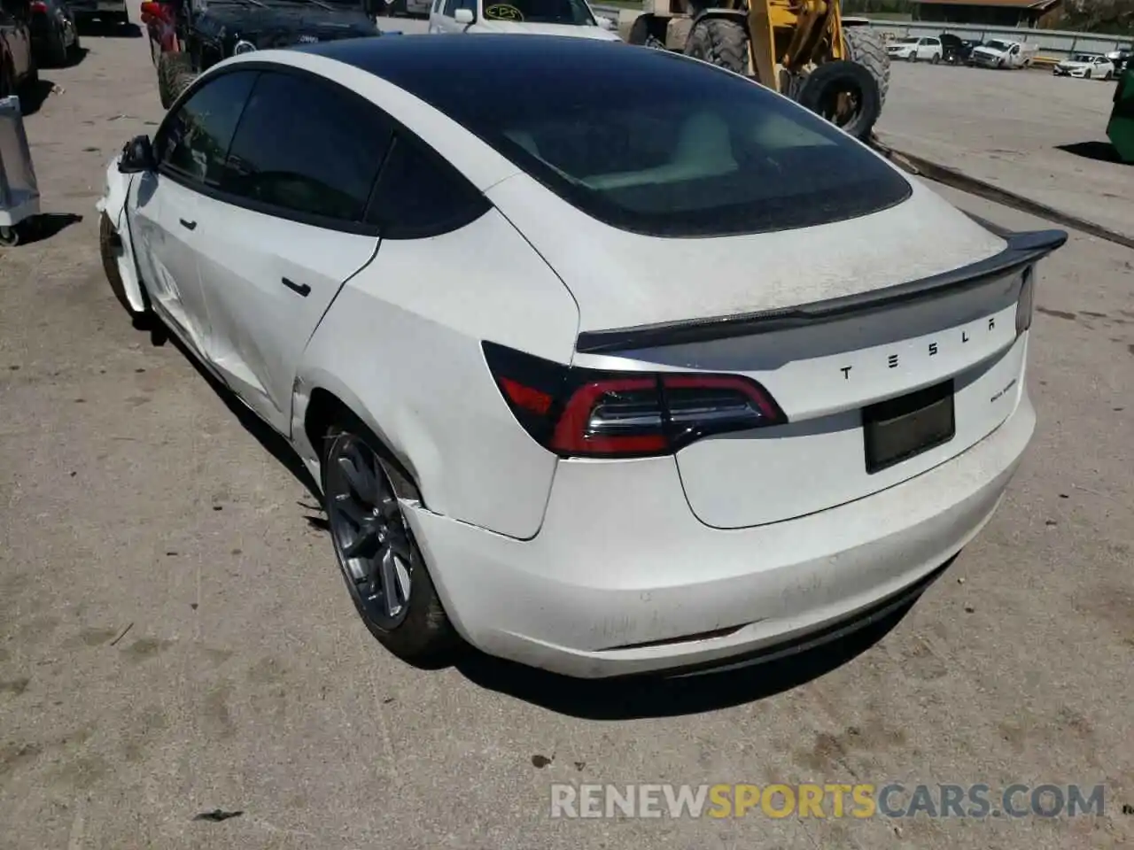 3 Photograph of a damaged car 5YJ3E1EBXLF791416 TESLA MODEL 3 2020