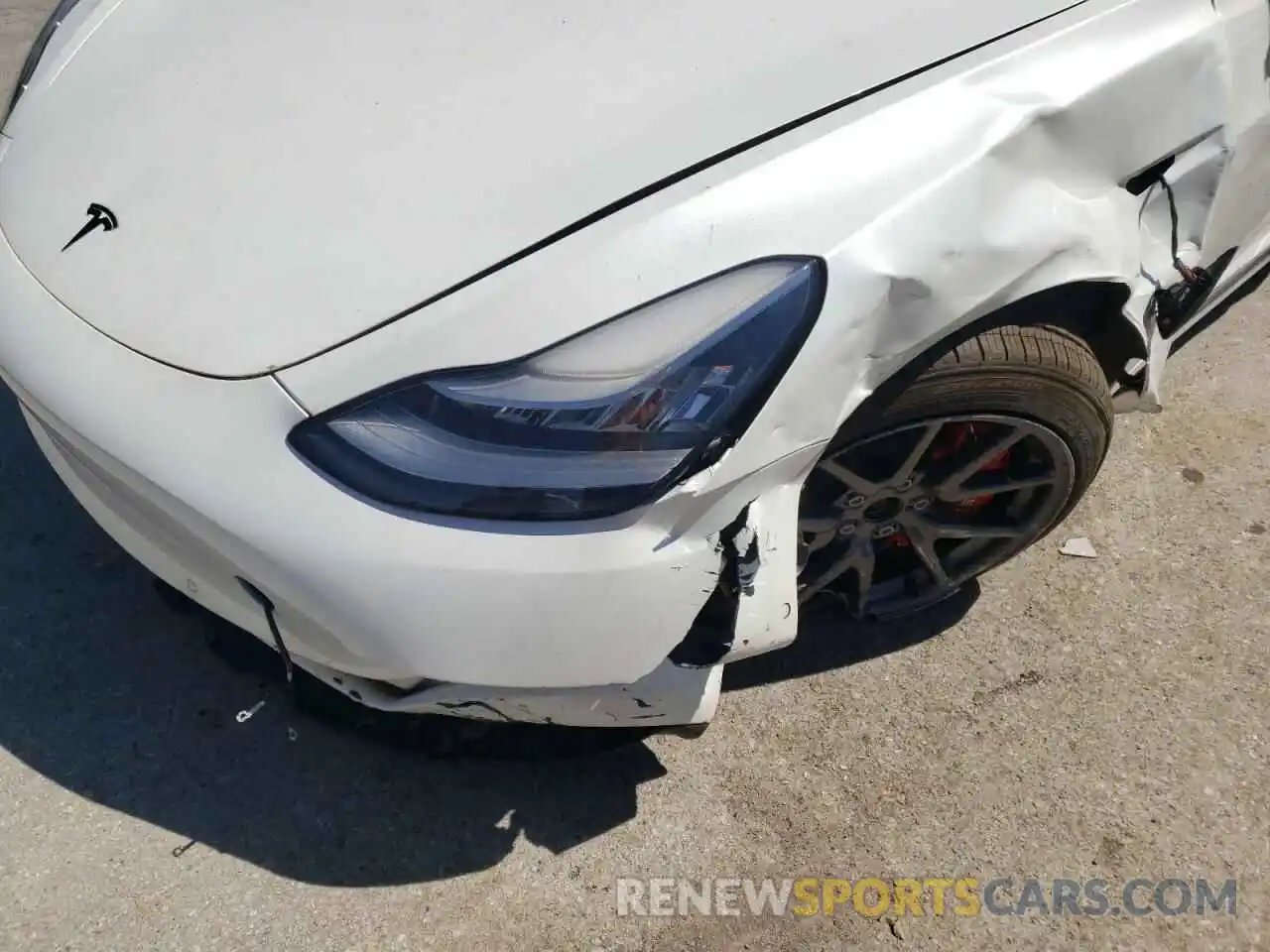 9 Photograph of a damaged car 5YJ3E1EBXLF791416 TESLA MODEL 3 2020