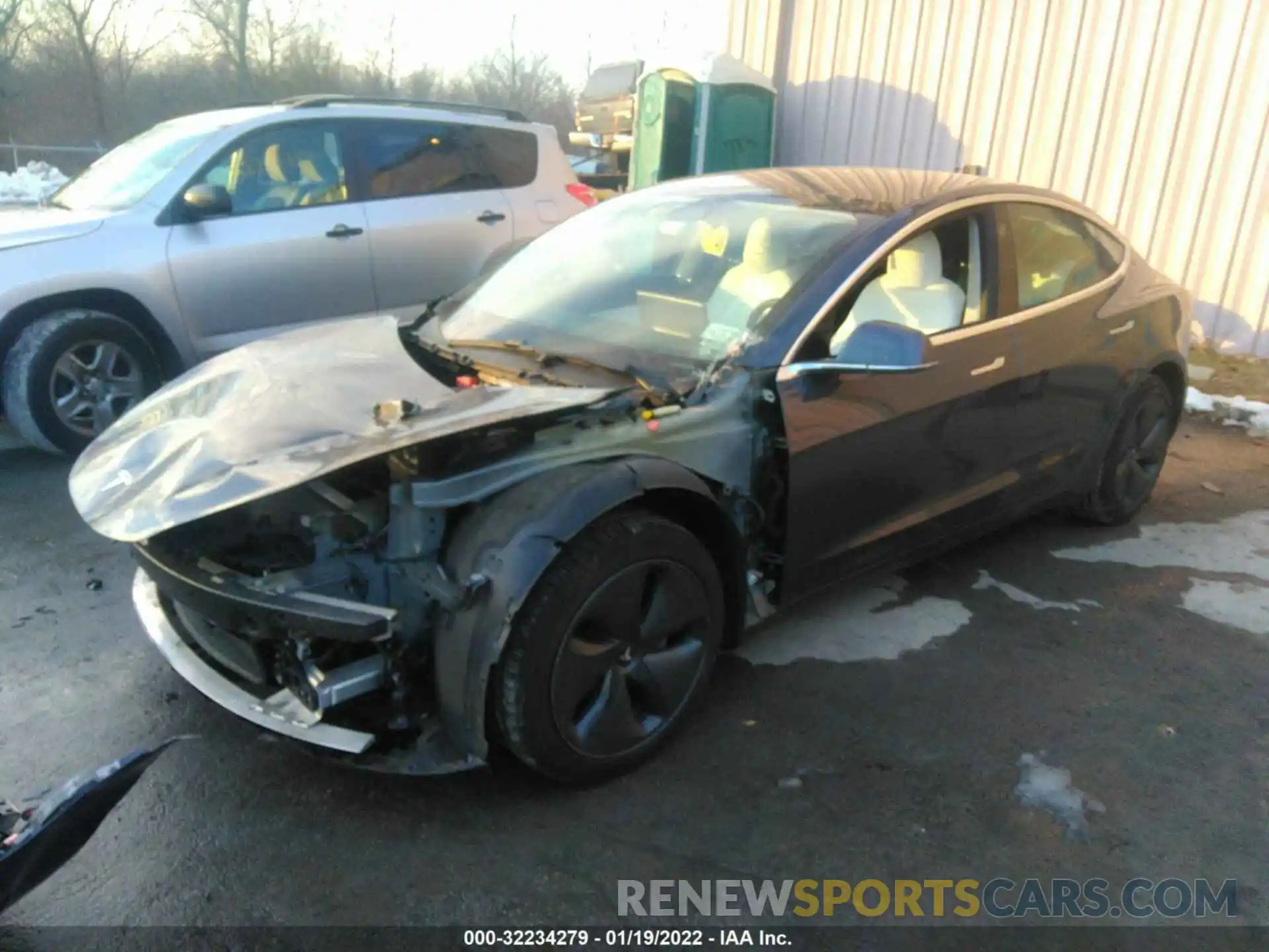 2 Photograph of a damaged car 5YJ3E1EBXLF795708 TESLA MODEL 3 2020