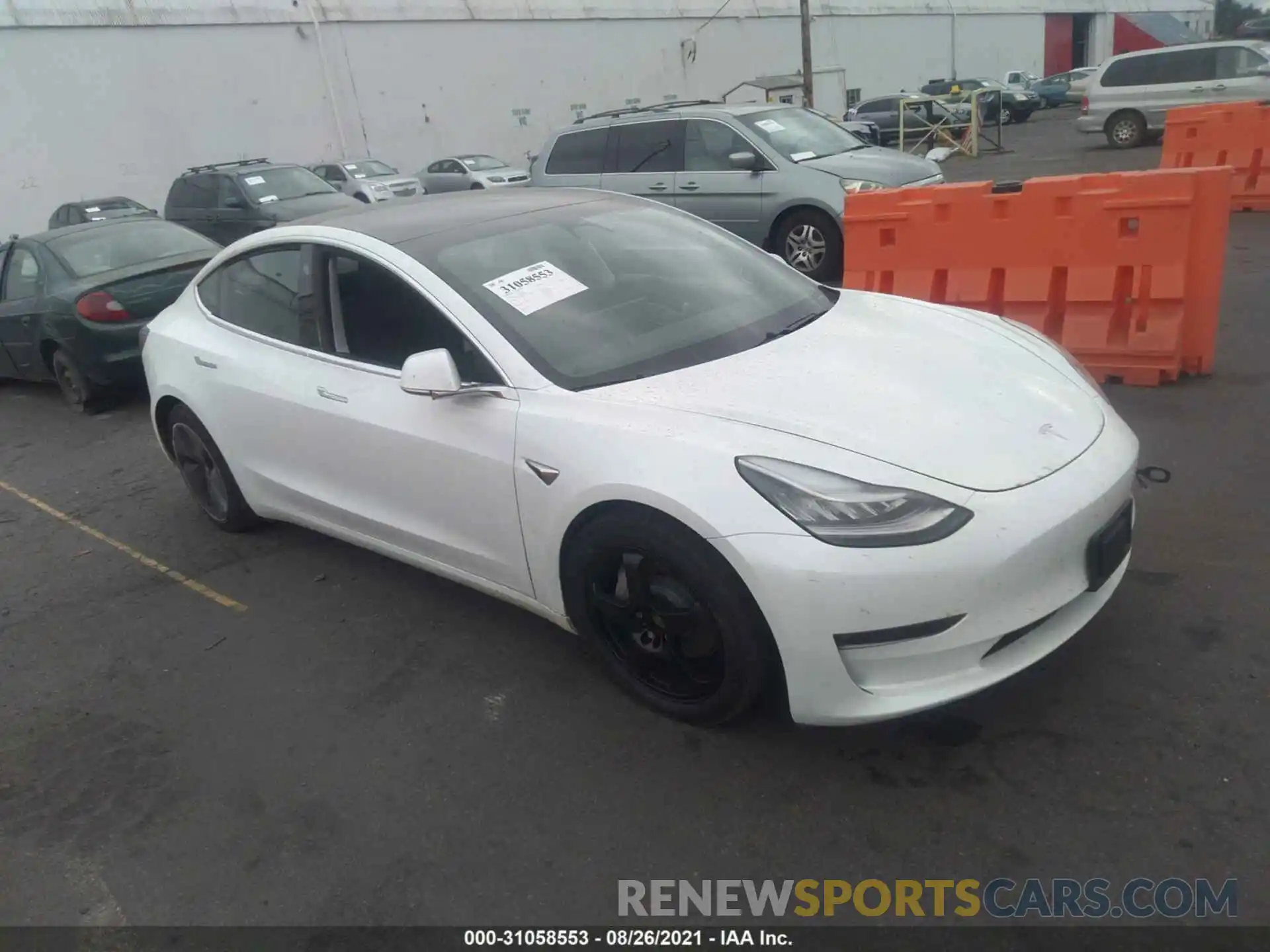 1 Photograph of a damaged car 5YJ3E1EBXLF800938 TESLA MODEL 3 2020