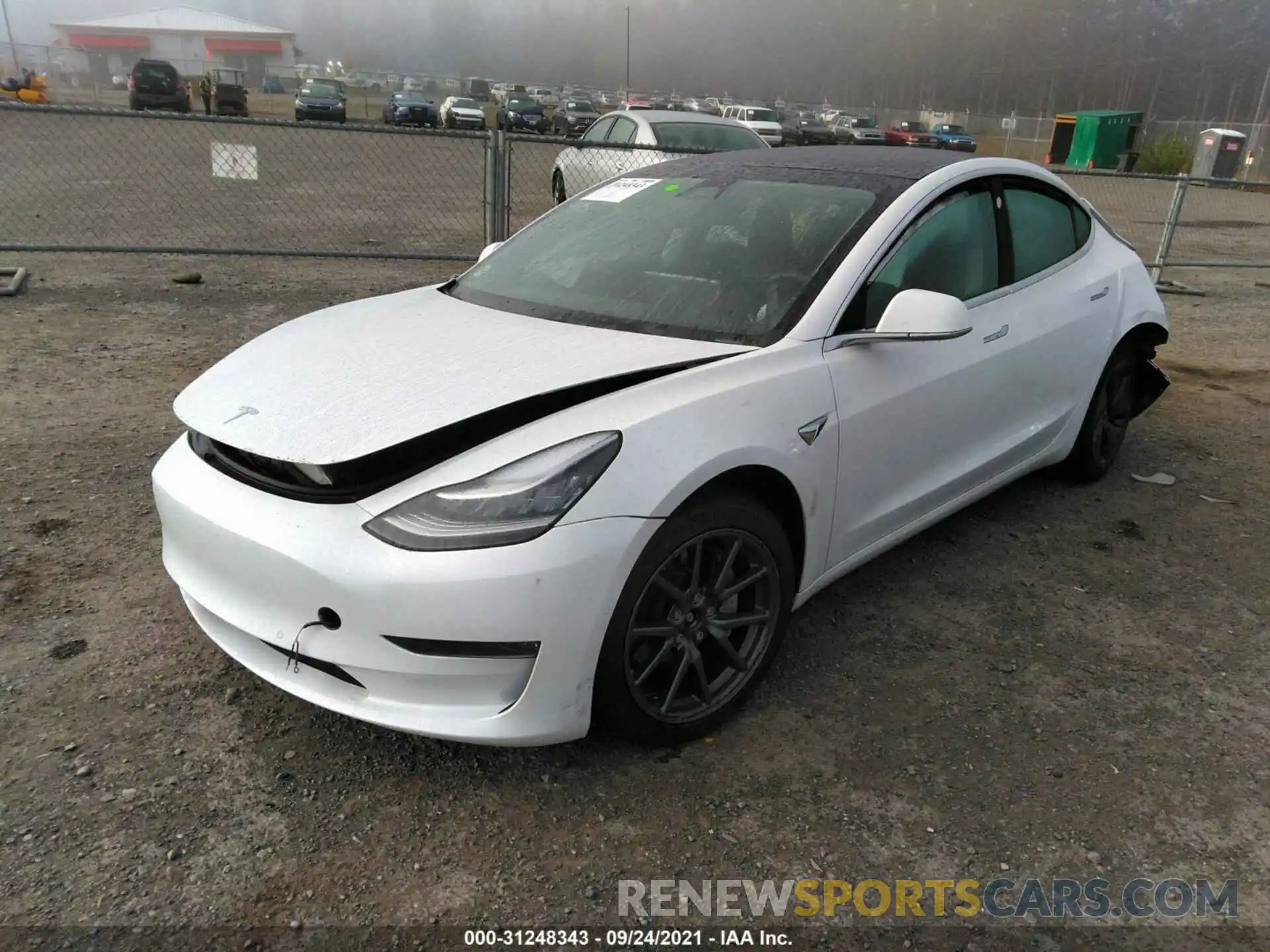 2 Photograph of a damaged car 5YJ3E1EBXLF800955 TESLA MODEL 3 2020