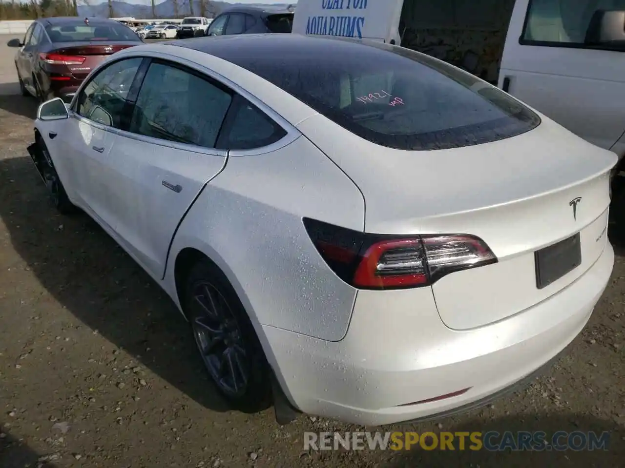 3 Фотография поврежденного автомобиля 5YJ3E1EBXLF801006 TESLA MODEL 3 2020