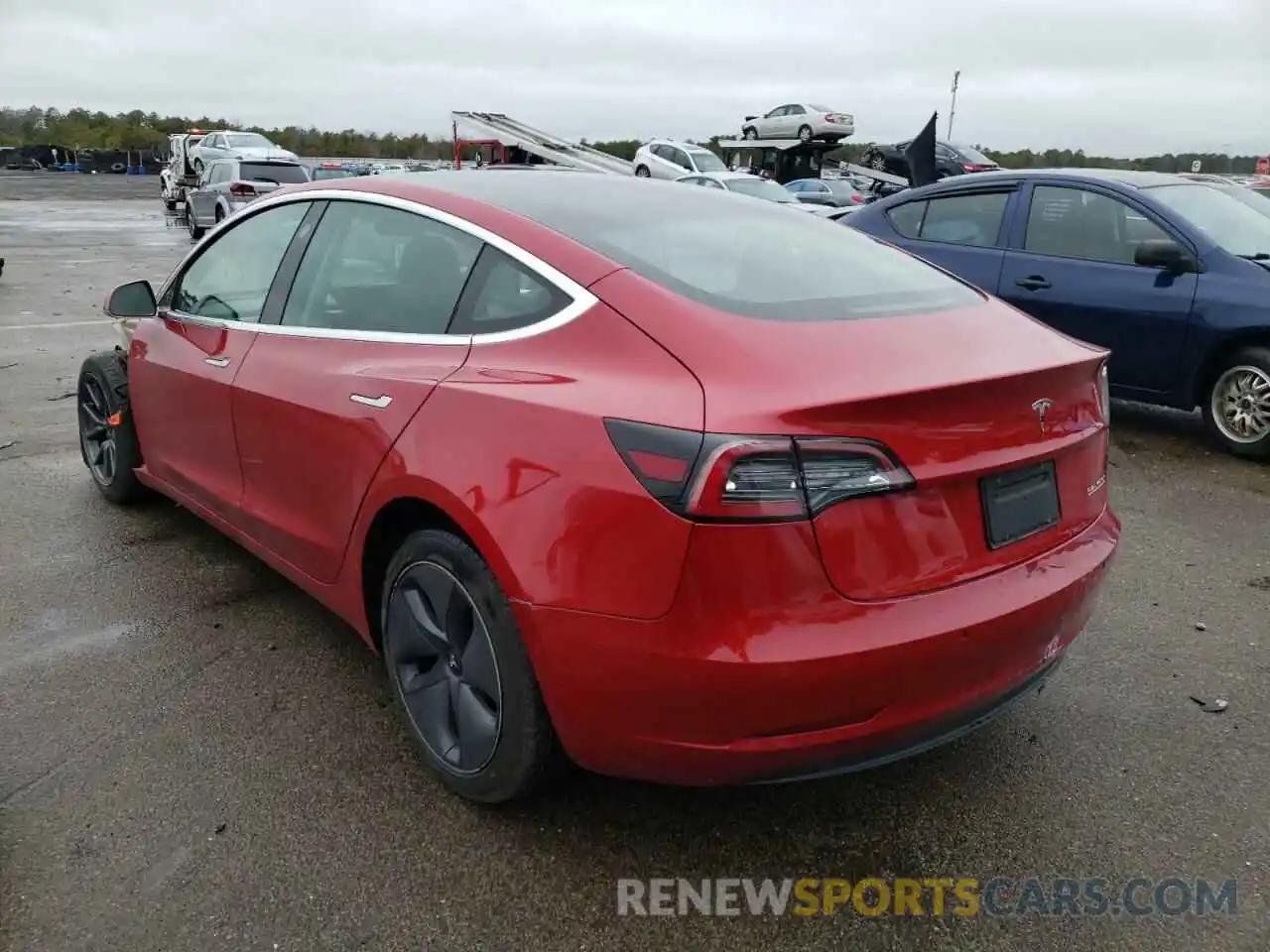 3 Photograph of a damaged car 5YJ3E1EC0LF586406 TESLA MODEL 3 2020