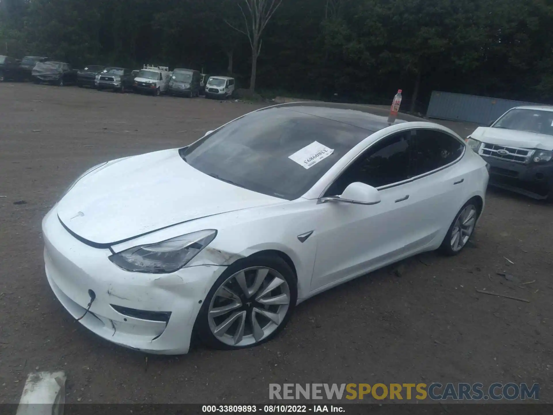 2 Photograph of a damaged car 5YJ3E1EC0LF587037 TESLA MODEL 3 2020