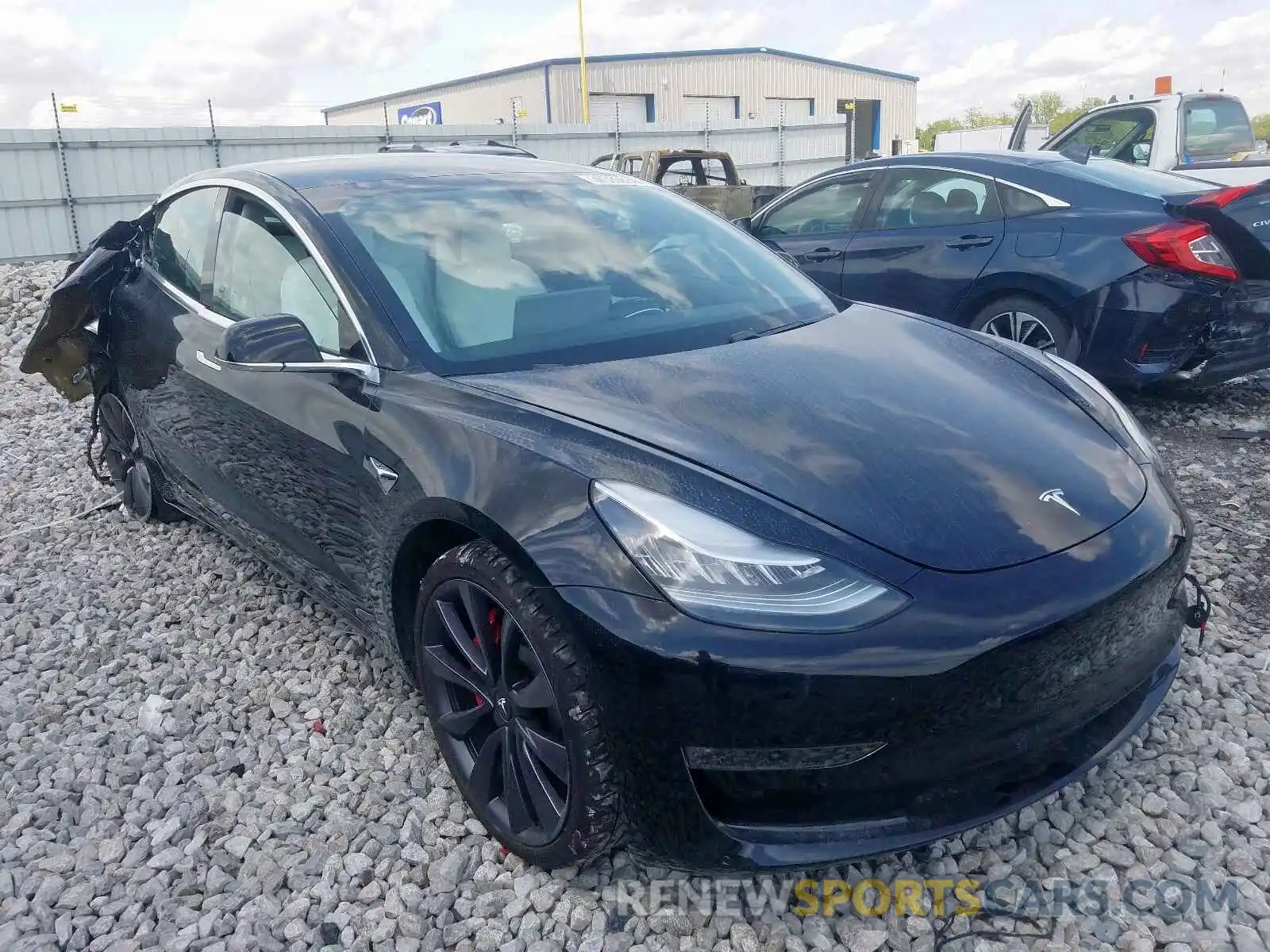 1 Photograph of a damaged car 5YJ3E1EC0LF603351 TESLA MODEL 3 2020