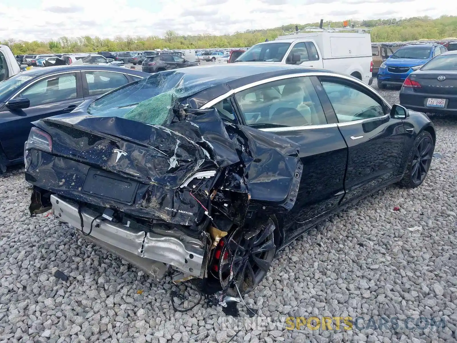 4 Photograph of a damaged car 5YJ3E1EC0LF603351 TESLA MODEL 3 2020