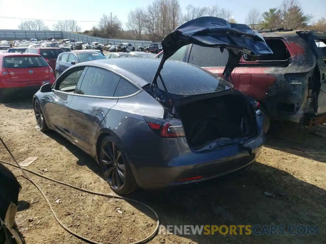 3 Photograph of a damaged car 5YJ3E1EC0LF641033 TESLA MODEL 3 2020