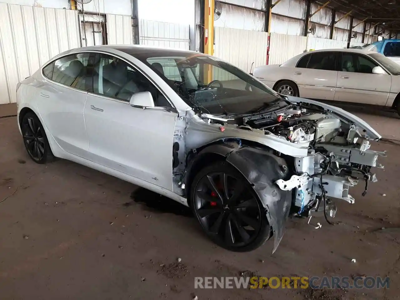 1 Photograph of a damaged car 5YJ3E1EC0LF641517 TESLA MODEL 3 2020