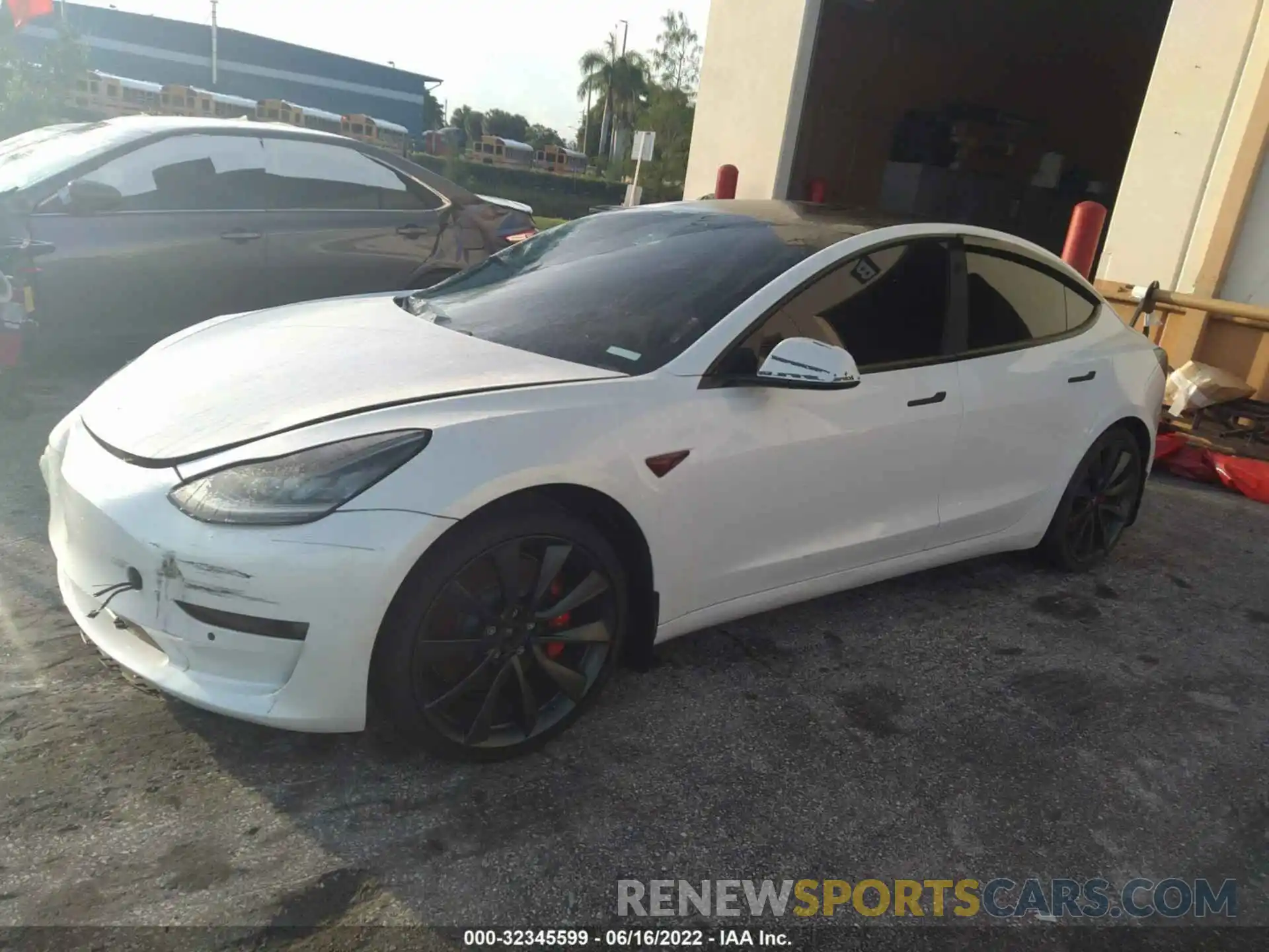 2 Photograph of a damaged car 5YJ3E1EC0LF642120 TESLA MODEL 3 2020