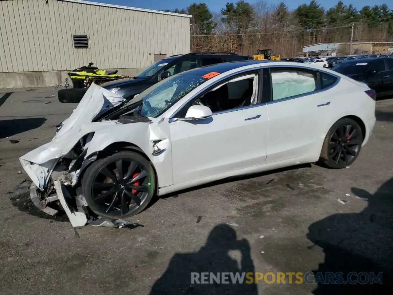 1 Photograph of a damaged car 5YJ3E1EC0LF714322 TESLA MODEL 3 2020