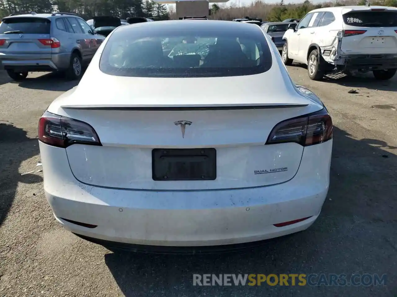 6 Photograph of a damaged car 5YJ3E1EC0LF714322 TESLA MODEL 3 2020