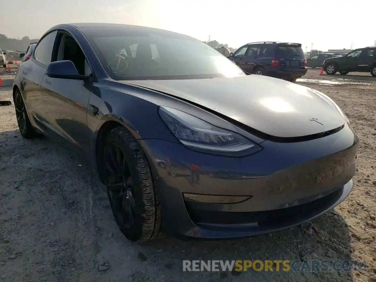 1 Photograph of a damaged car 5YJ3E1EC0LF721223 TESLA MODEL 3 2020