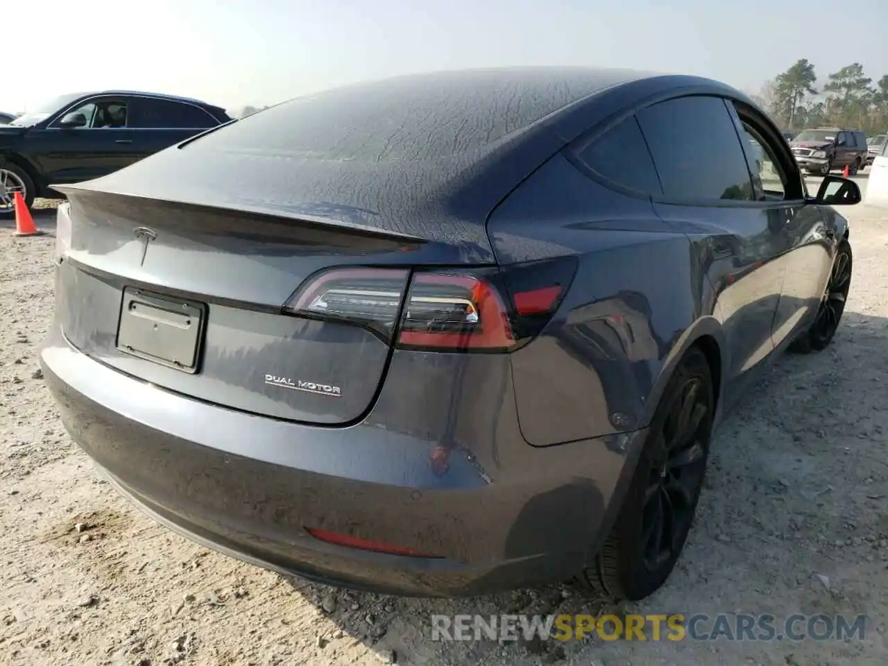 4 Photograph of a damaged car 5YJ3E1EC0LF721223 TESLA MODEL 3 2020