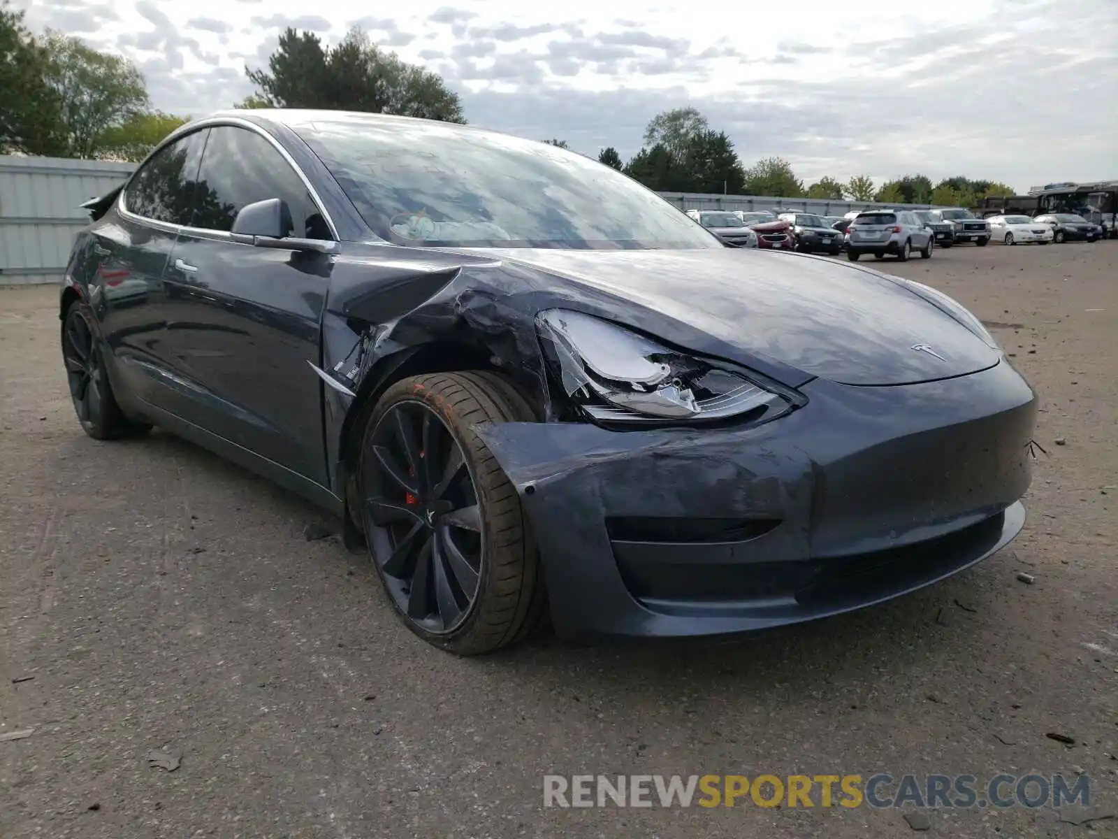 1 Photograph of a damaged car 5YJ3E1EC0LF774973 TESLA MODEL 3 2020